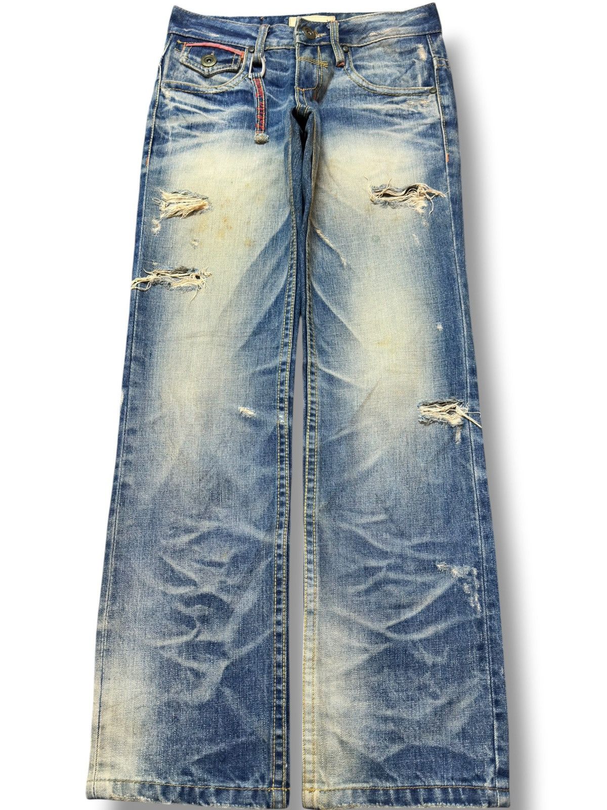Hysteric Glamour Vintage Lolita Jeans Mudwash Ripped Grunge Distressed Denim Size US 29 - 1 Thumbnail