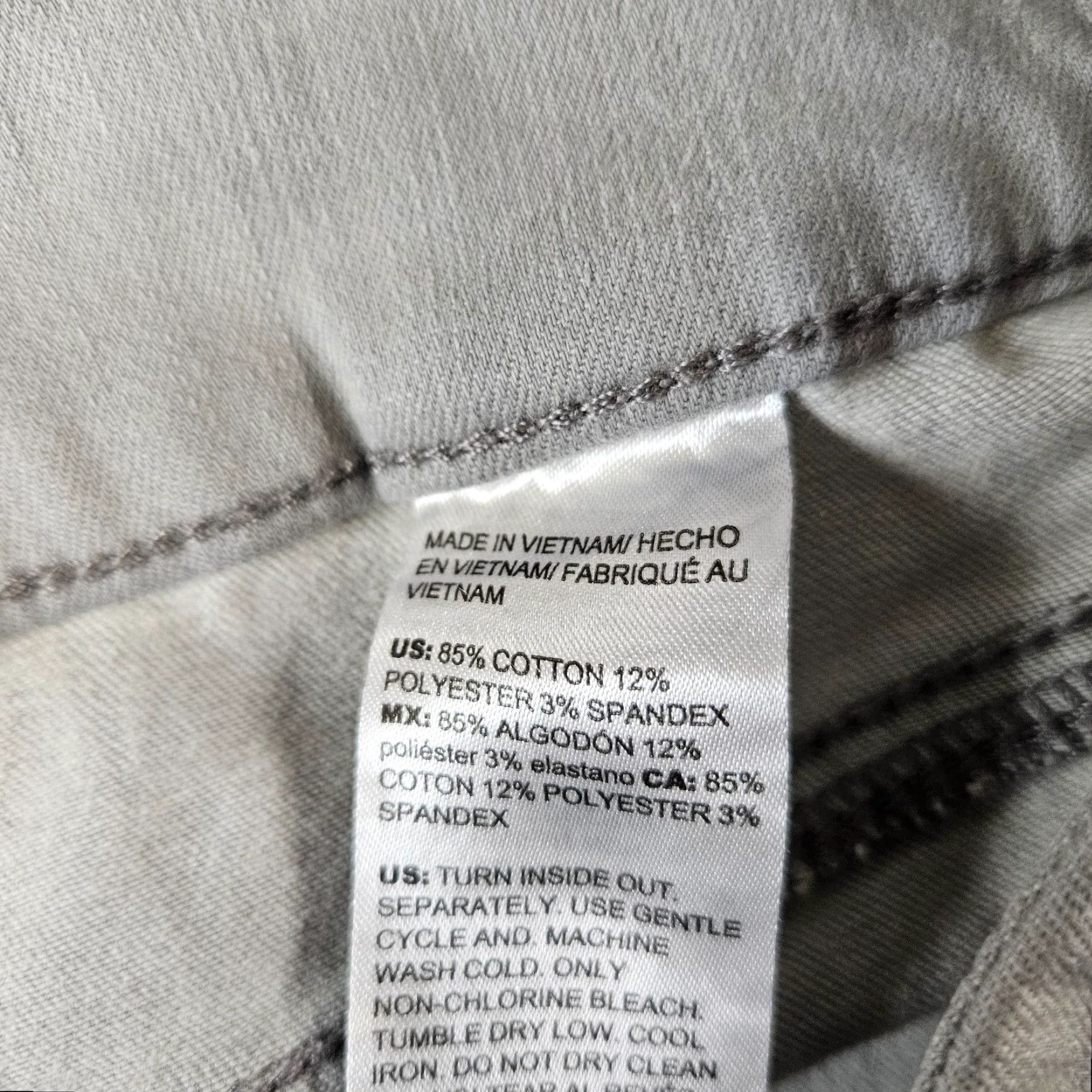 Vintage Chico's Womens Jegging Capri Jeans Sz 8 Gray Pull On Mid Rise Cotton Blend Denim Size 30" / US 8 / IT 44 - 5 Thumbnail