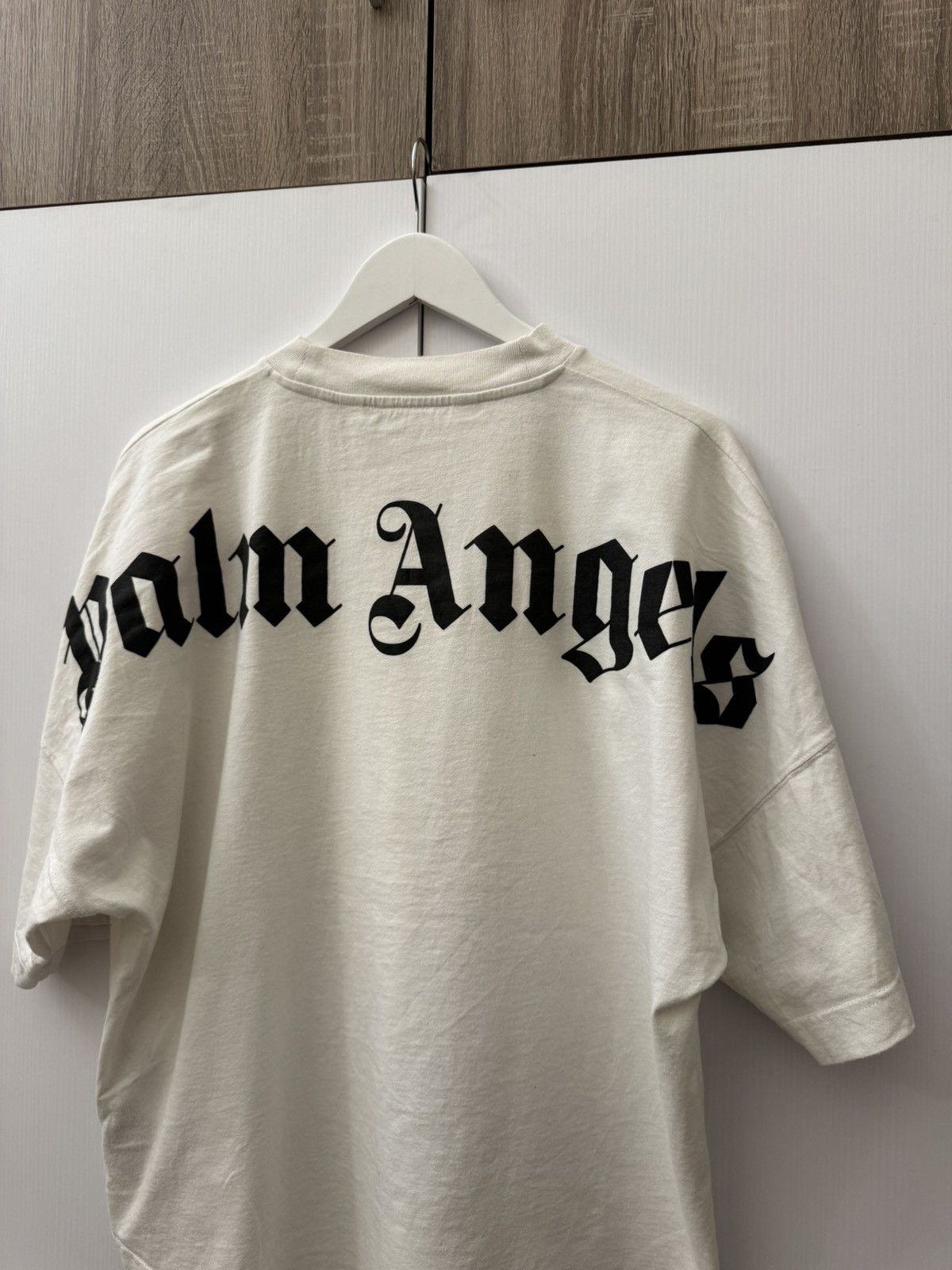 Palm Angels Palm Angels White T-shirts Oversized Big Logo Size S Size US S / EU 44-46 / 1 - 2 Thumbnail