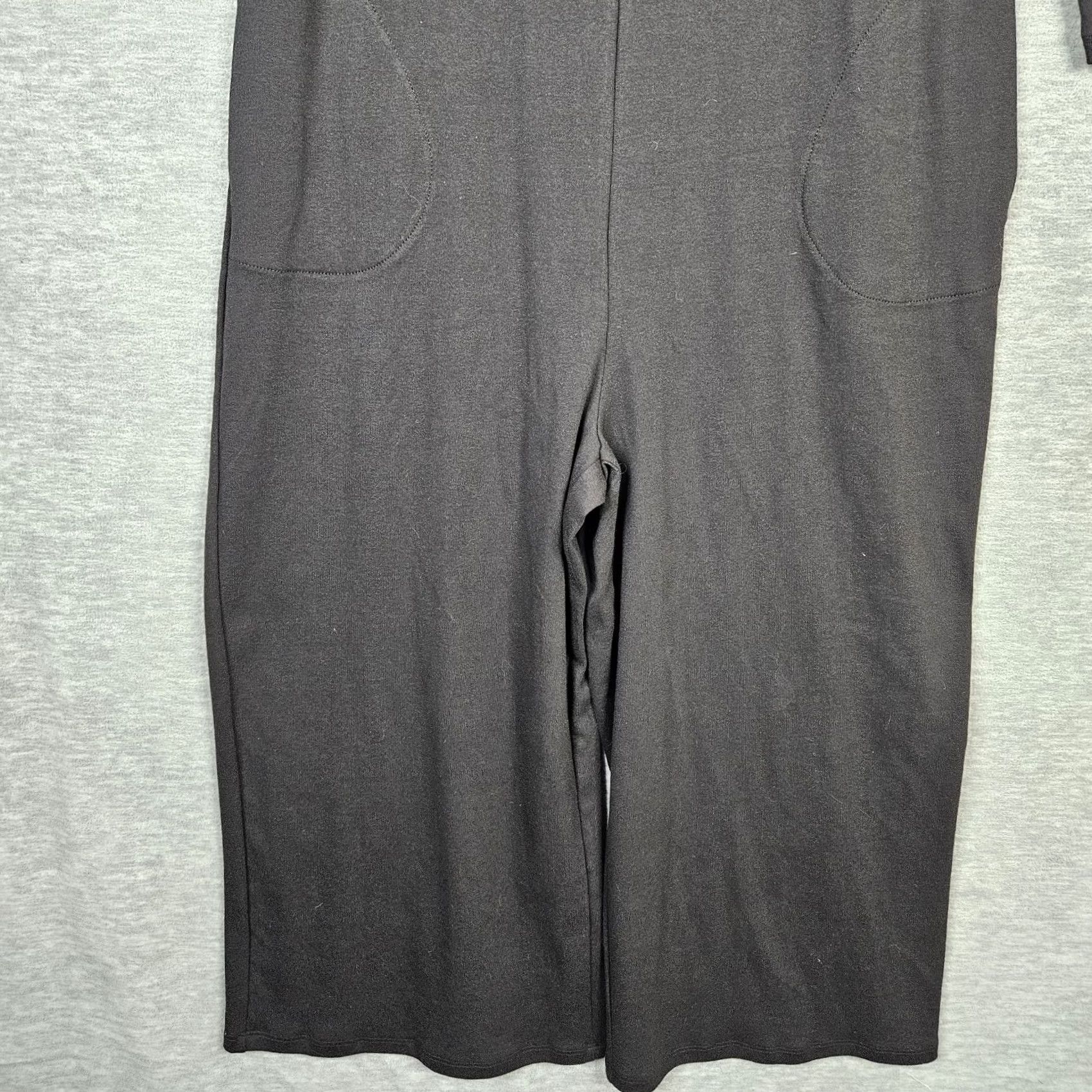 Vintage Alex & Harry Black Bree 3/4 Sleeve Wide Leg Jumpsuit Women's Size 2 NEW Size 26" / US 2 / IT 38 - 6 Thumbnail