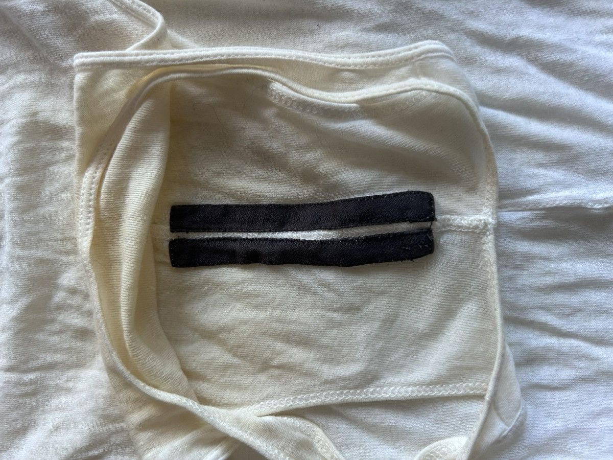 Rick Owens Rare Beige & white vintage tank top t-shirt NEW RUNWAY Size US S / EU 44-46 / 1 - 7 Thumbnail