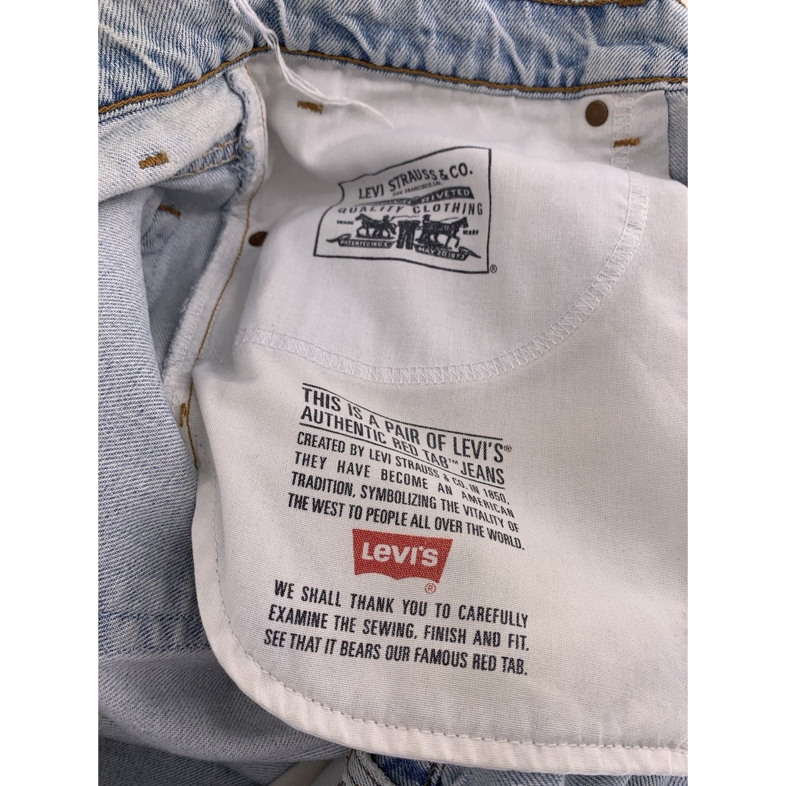 Levi's VTG Levi’s 550 Jeans 38x30 Blue Relaxed Fit USA Thrashed Size US 38 / EU 54 - 9 Thumbnail