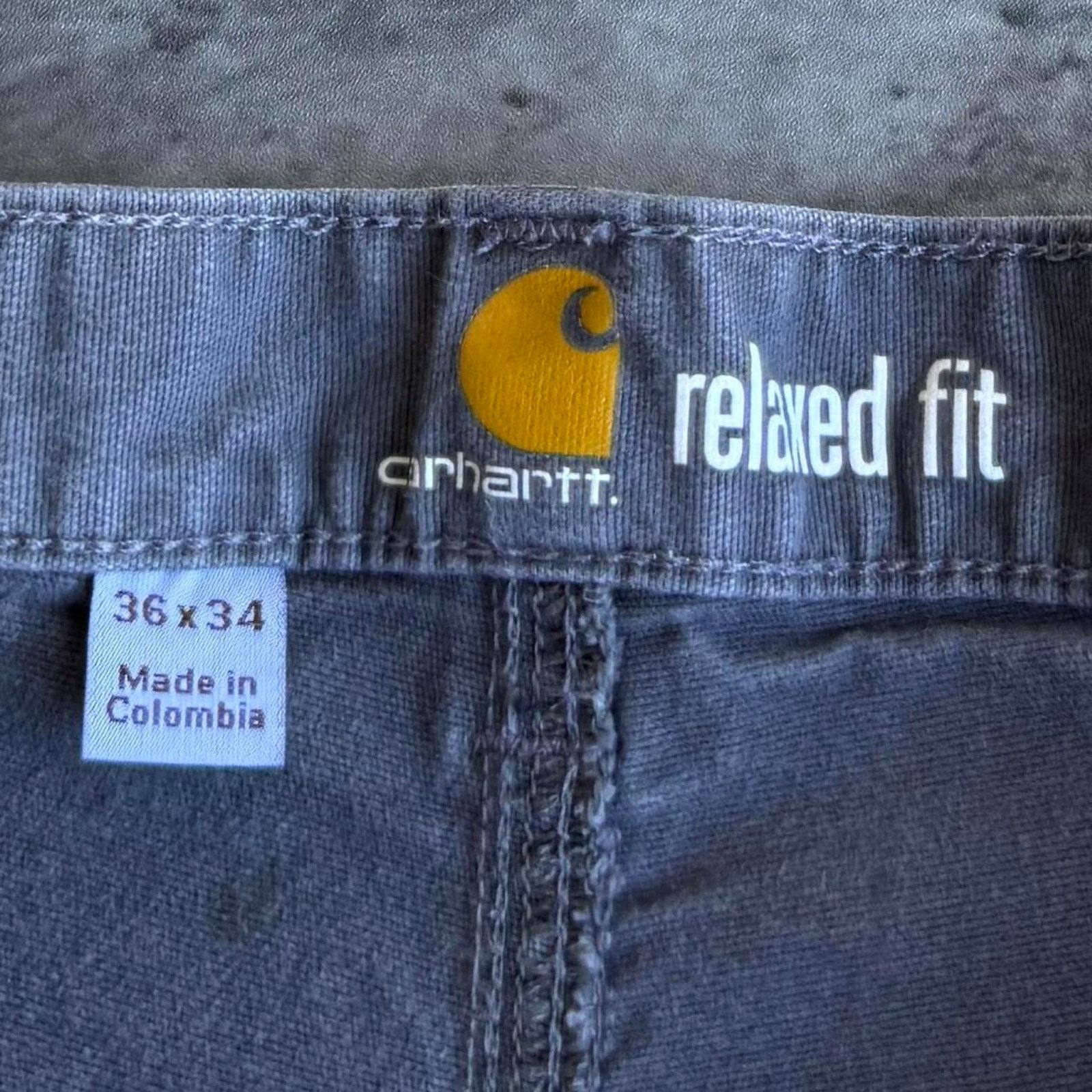 Carhartt × Carhartt Wip × Vintage Vintage Y2K Carhartt Wolf Grey Technical Carpenter Pants Size US 34 / EU 50 - 4 Thumbnail