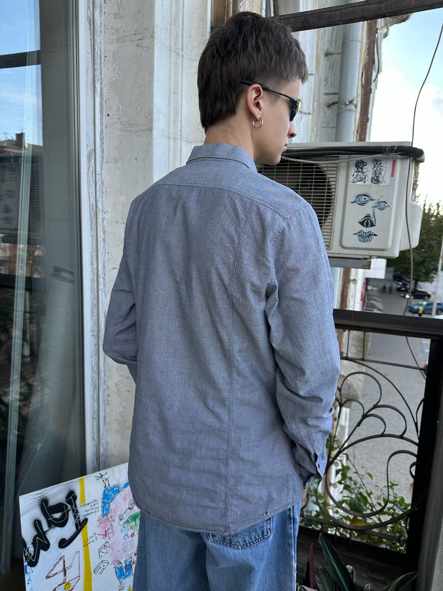 Gucci Silver Gucci shirt irredescent Size US M / EU 48-50 / 2 - 6 Thumbnail