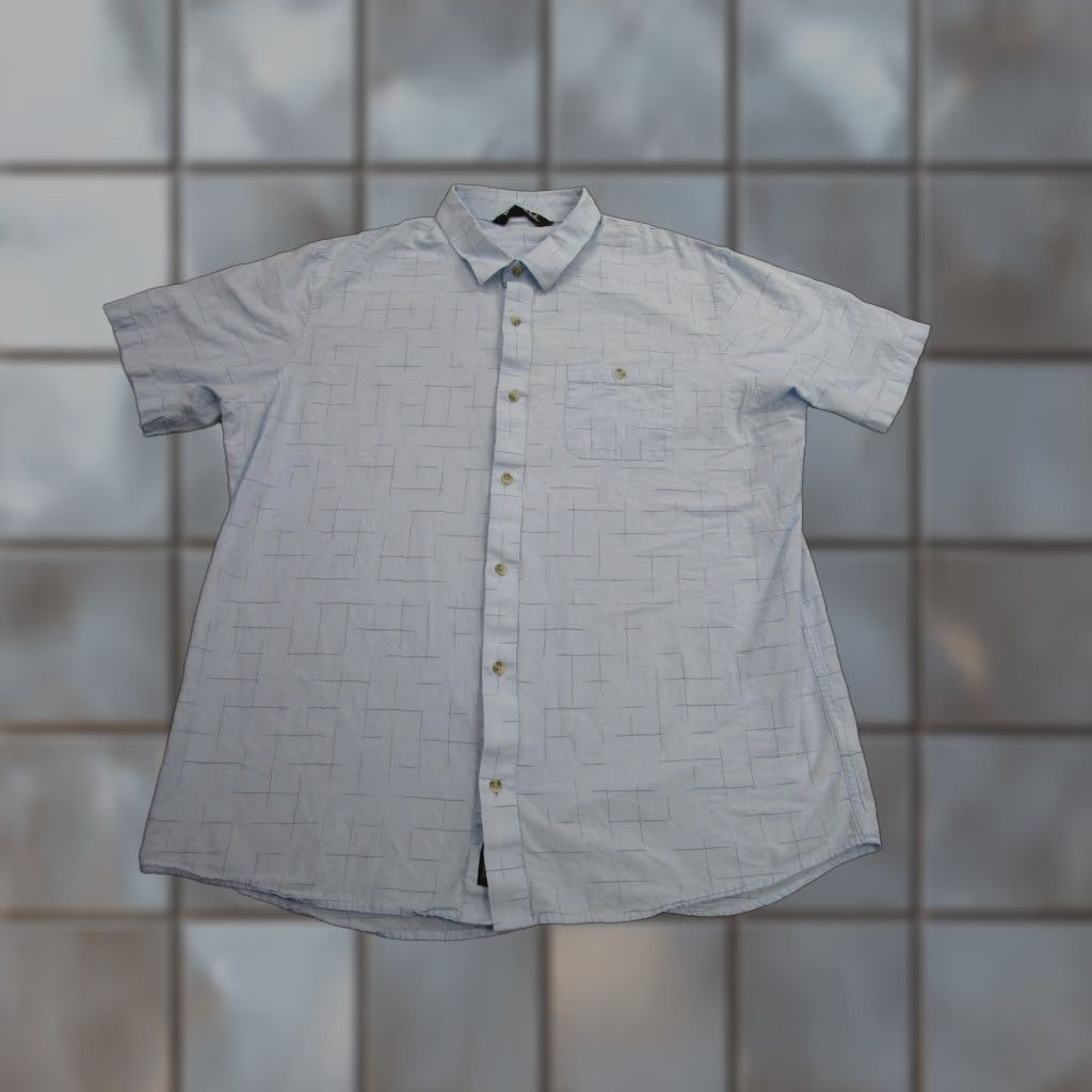 TravisMathew TravisMathew Shirt Mens XL Light Blue Short Sleeve Button Front Golf Casual Size US XL / EU 56 / 4 - 1 Thumbnail