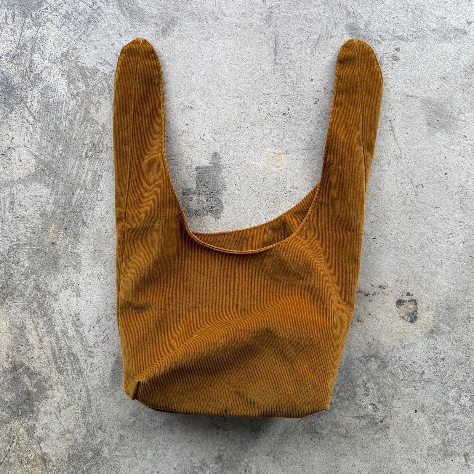 Other Merit Beauty Mustard Yellow Corduroy Knot Hobo Bag Size ONE SIZE - 6 Thumbnail