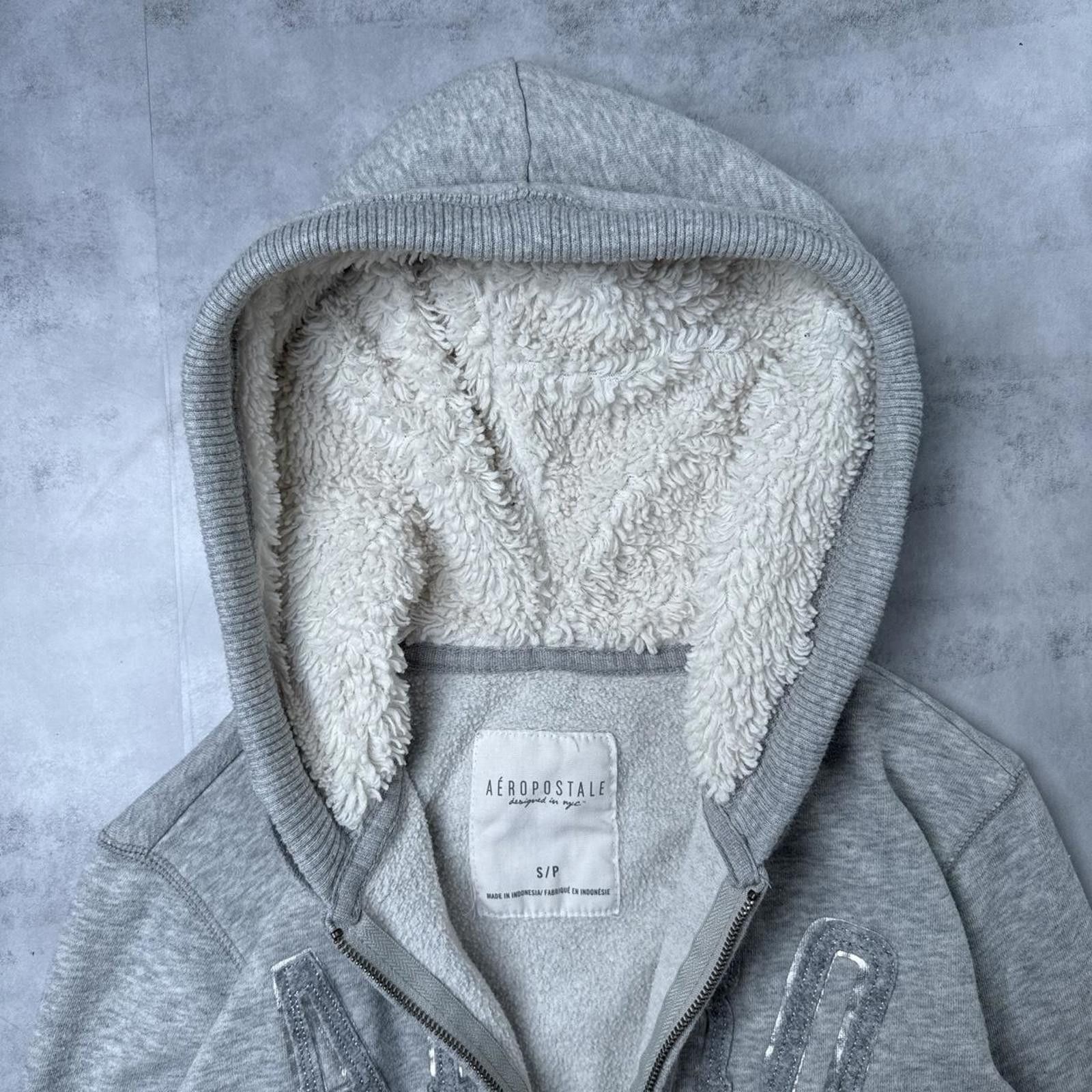 Aeropostale Y2K Aeropostale Fur Hoodie Zip Up Jacket Size S / US 4 / IT 40 - 6 Thumbnail