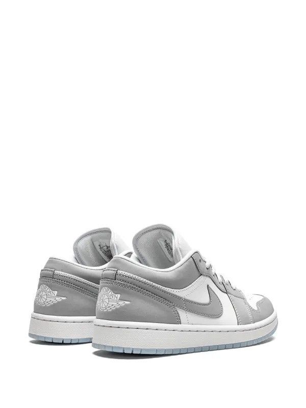 Jordan Brand Nike Air Jordan 1 Low 'white Wolf Grey' Used 8/10 size 10US Size US 10 / EU 43 - 9 Thumbnail