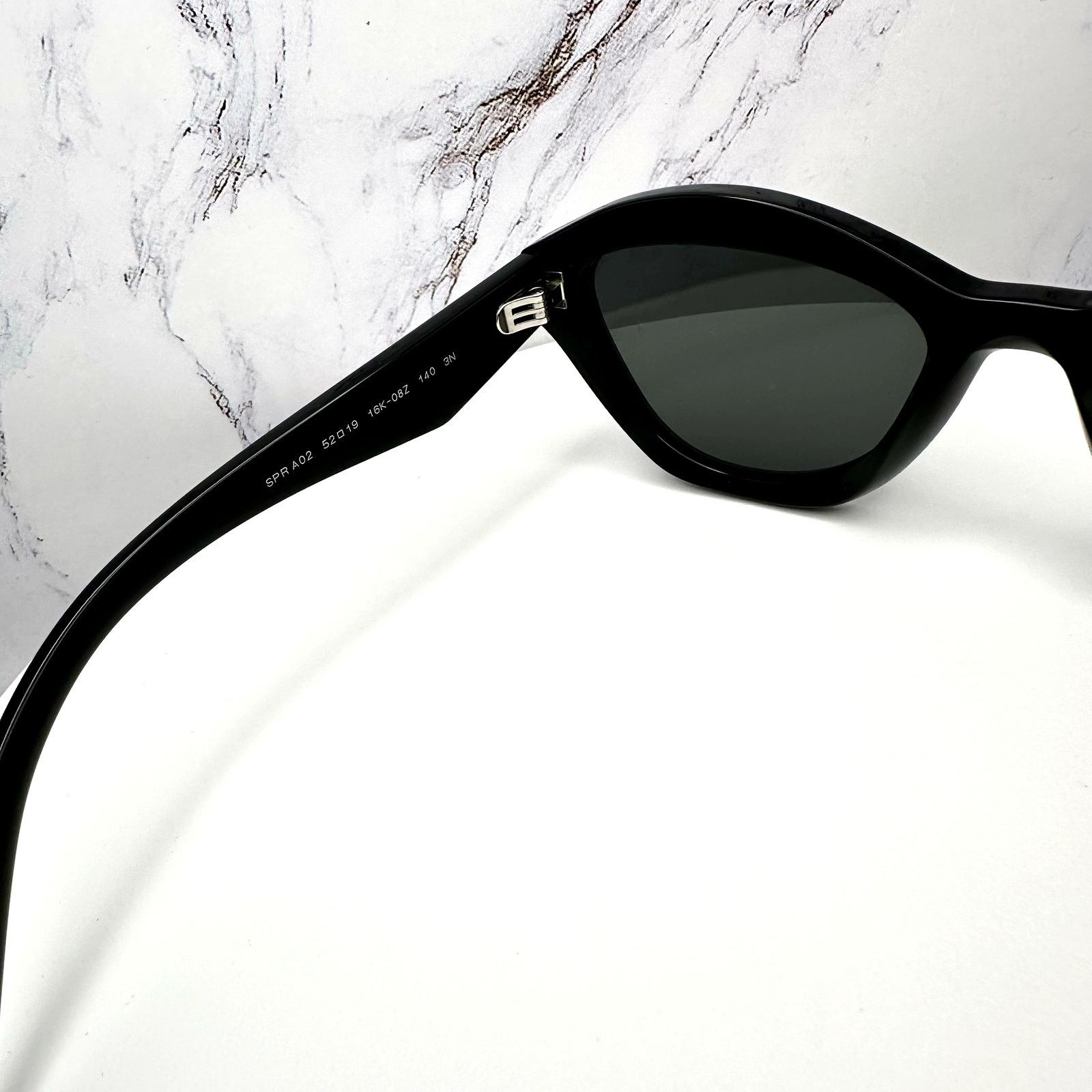 Prada New PRADA Sunglasses Black Butterfly Cat Eye Symbole Logo Size ONE SIZE - 8 Thumbnail