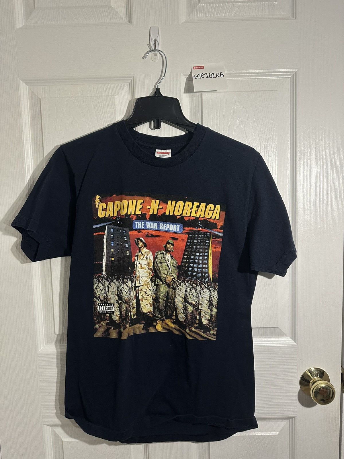 Supreme SUPREME Capone -N- Noreaga FW16 Navy Tee | Grailed