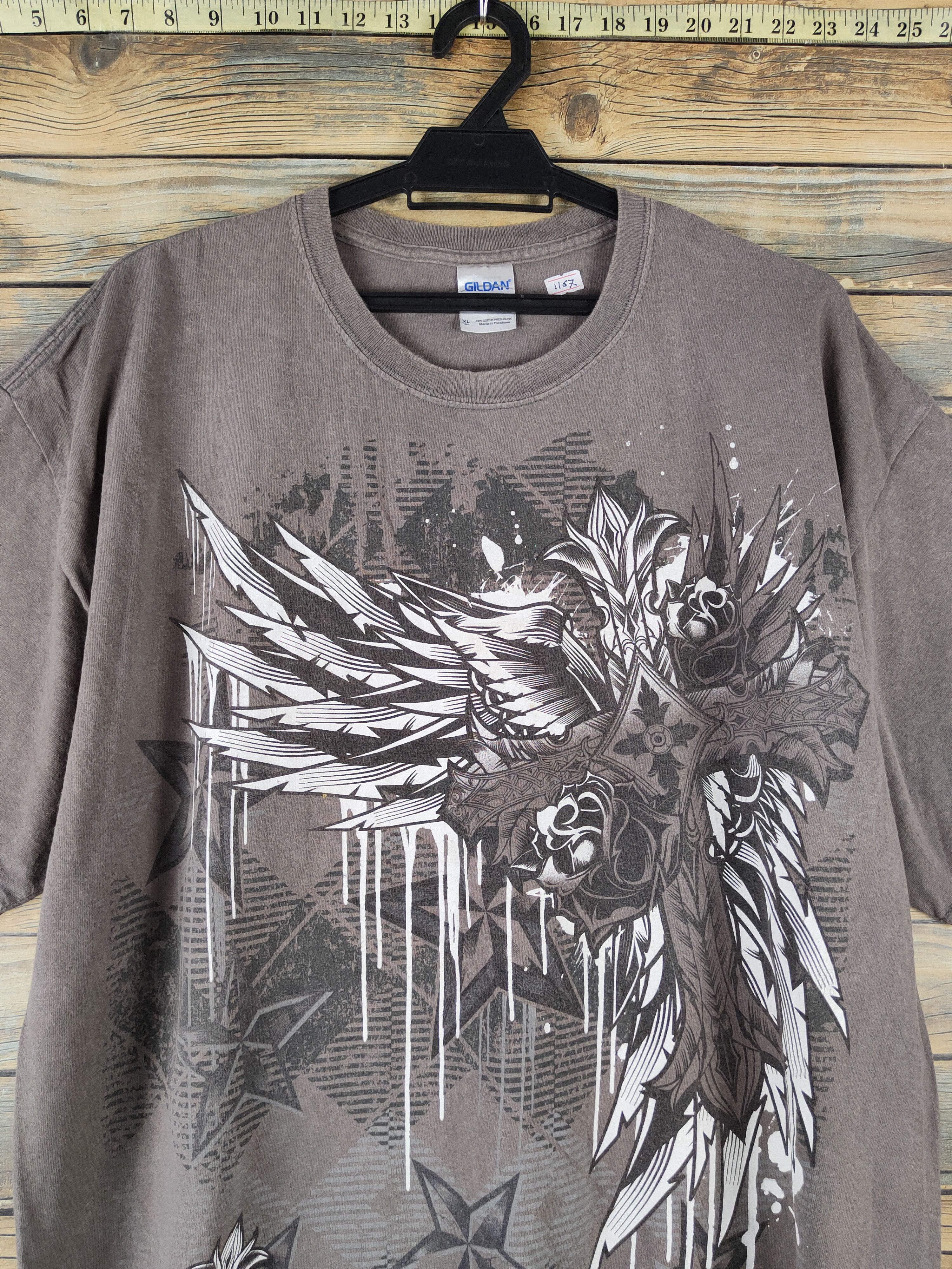 Japanese Brand DL skull Brown Short Sleeve T-shirt #1167 Size US XL / EU 56 / 4 - 2 Thumbnail