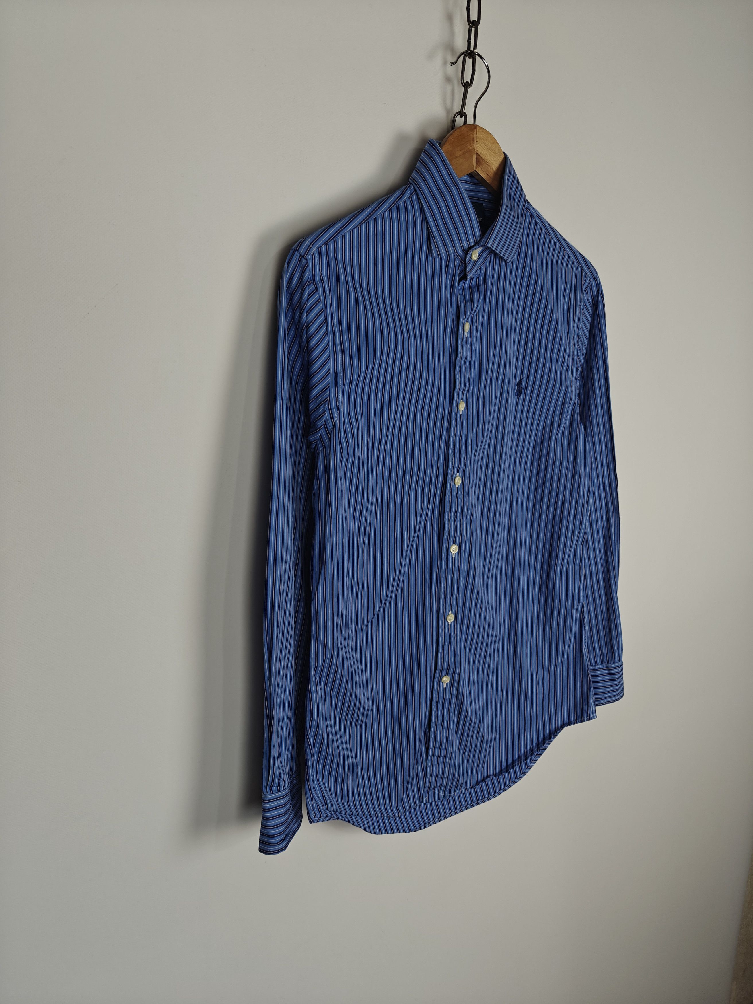 Polo Ralph Lauren Polo Ralph Lauren Vtg Shirt Collared Striped Logo Blue S Size US S / EU 44-46 / 1 - 5 Thumbnail