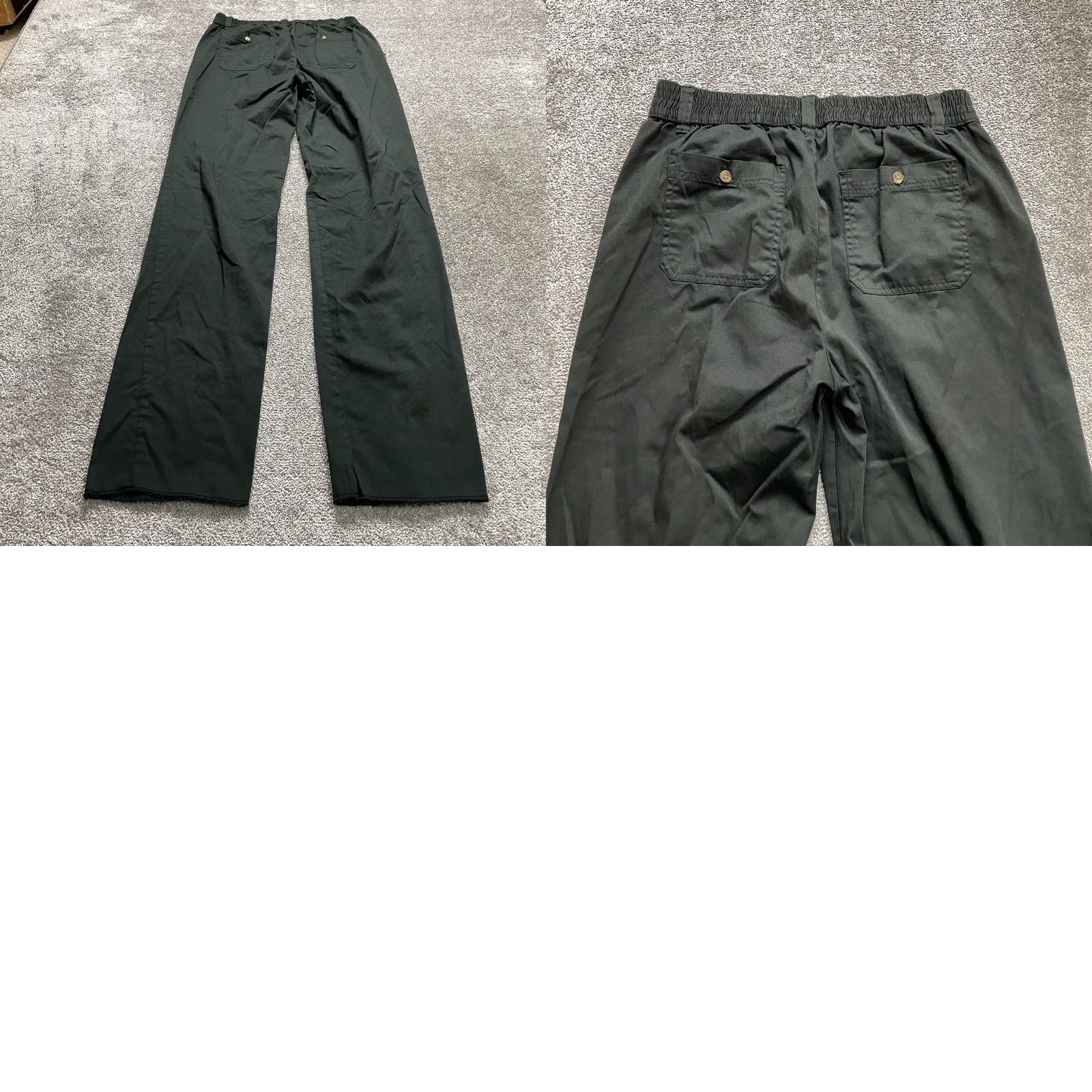 Vintage VINTAGE King Size Knockarounds Pants Mens 33 Tall Black Cotton Straight 33x40 Size US 33 - 9 Thumbnail