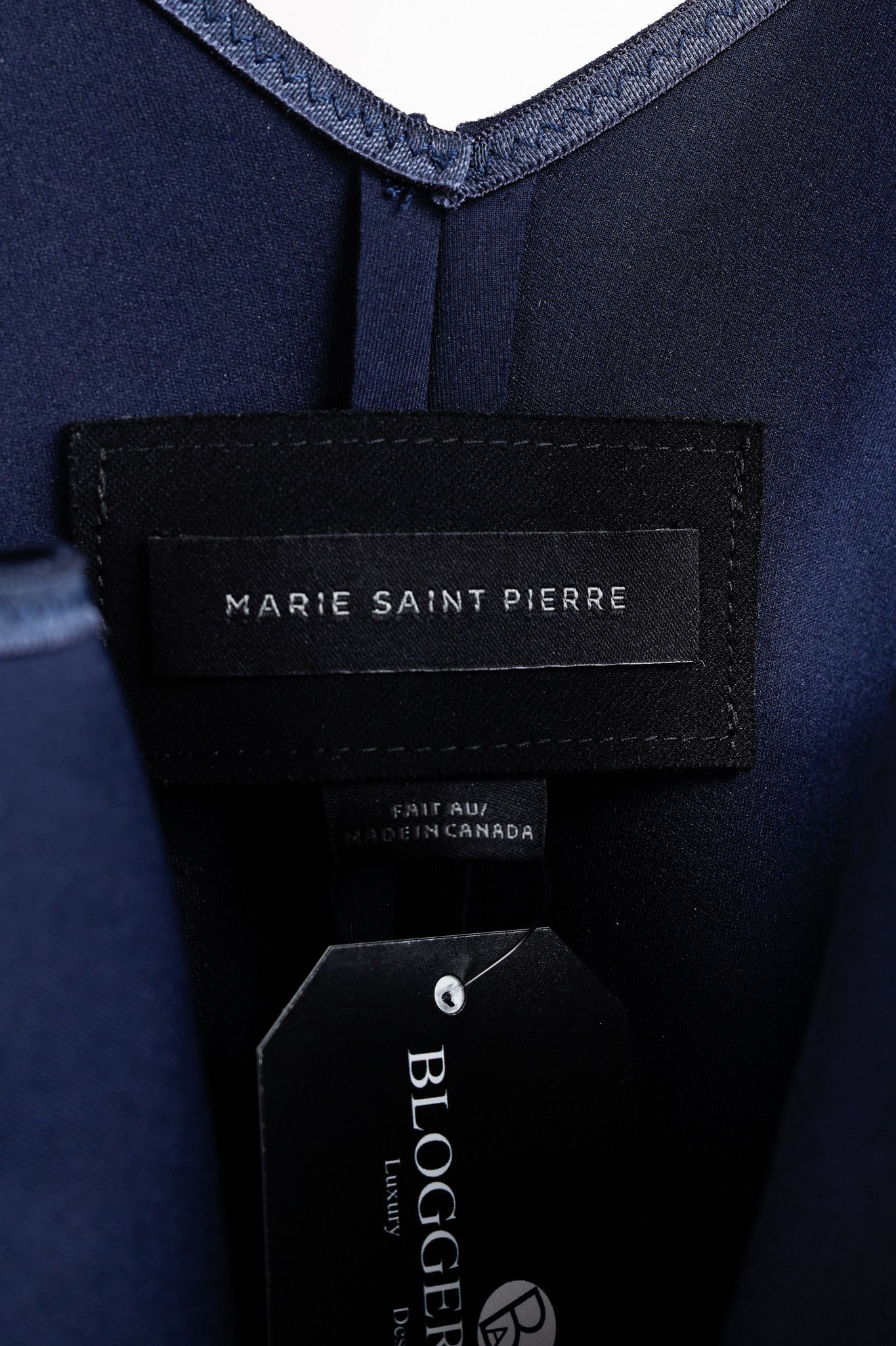 Marie Saint Pierre Marie Saint Pierre Navy Scuba Minimalist Dress Size M / US 6-8 / IT 42-44 - 4 Thumbnail