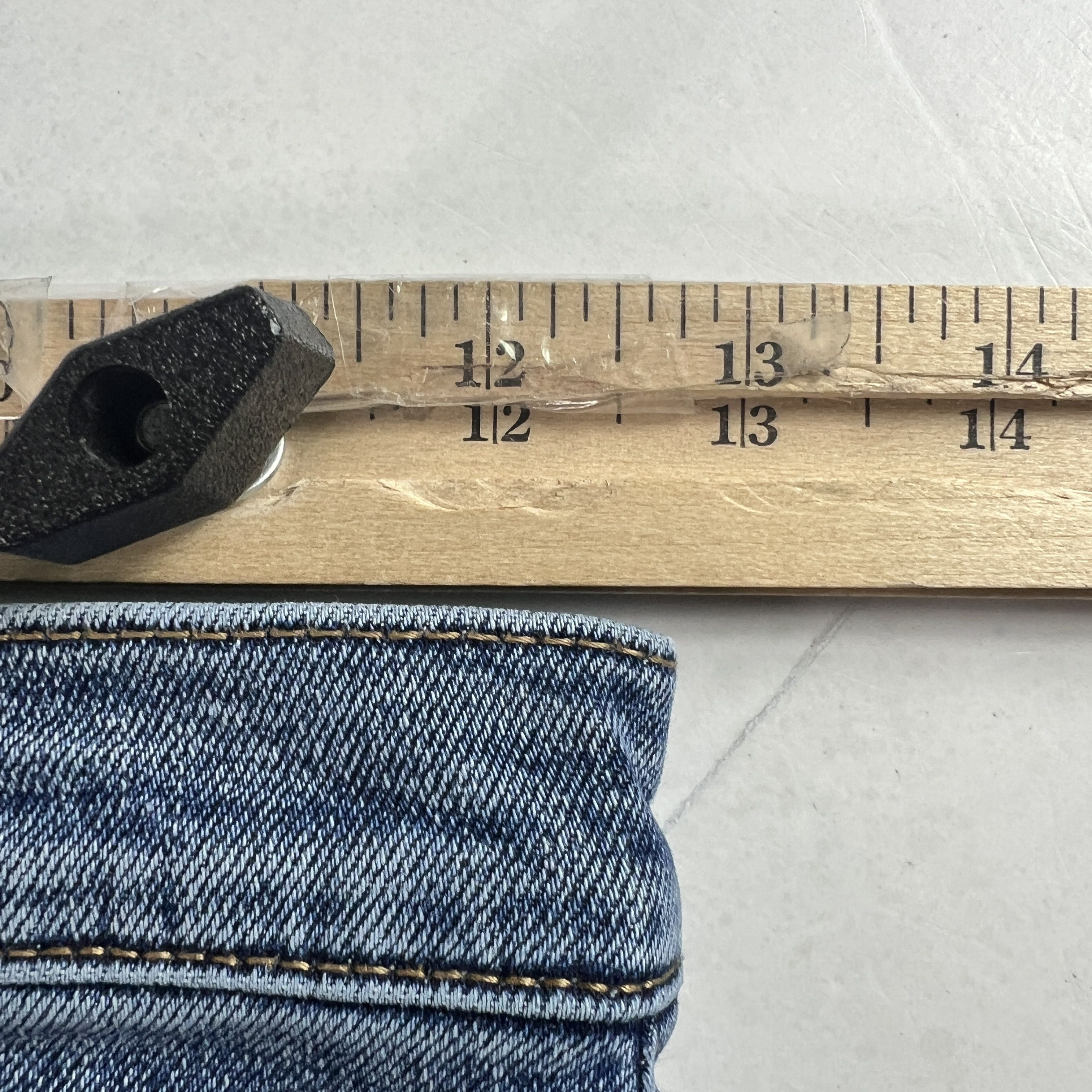RE/DONE Re/Done Jean 70s Stove Pipe High Rise Skinny Crop Blue Denim Size 25" / US 0 / IT 36 - 23 Thumbnail