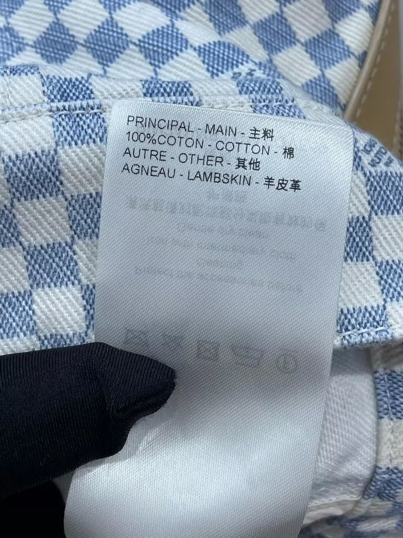 Louis Vuitton LOUIS VUITTON Classic checkerboard patchwork leather sleeve Size XS / US 0-2 / IT 36-38 - 3 Thumbnail