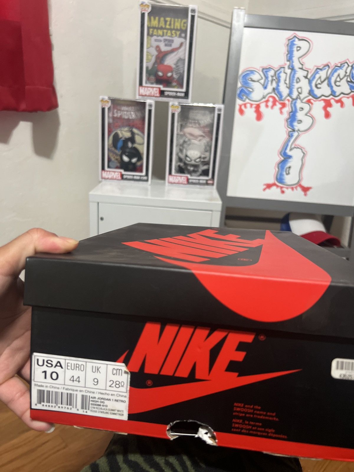 Jordan Brand Jordan 1 Retro High Bred Toe Size US 10 / EU 43 - 2 Thumbnail
