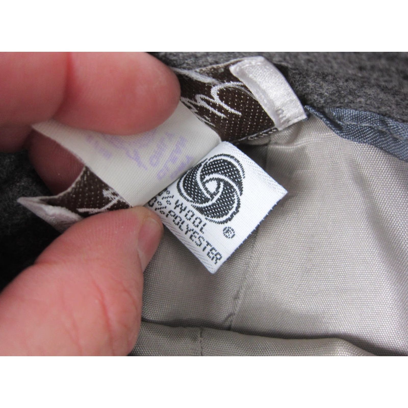 Vintage VINTAGE Austin Hill Skirt Womens 12 Gray Wool A-Line Knee Length Made in USA 80s Mens Womens Girls Size 34" / US 12 / IT 48 - 6 Thumbnail