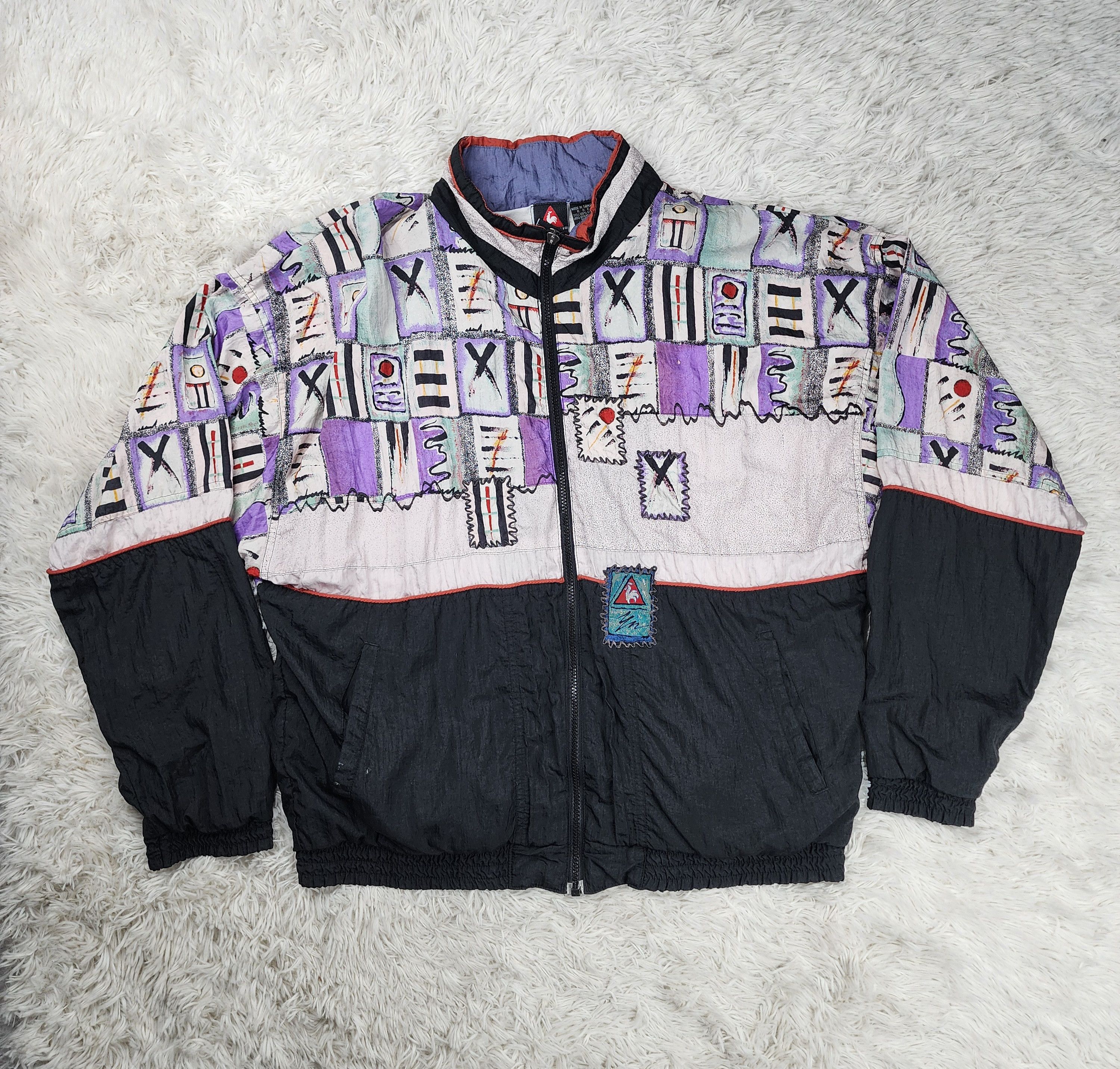 Le Coq Sportif Vintage Le coq sportif windbreaker jacket Size US L / EU 52-54 / 3 - 1 Thumbnail