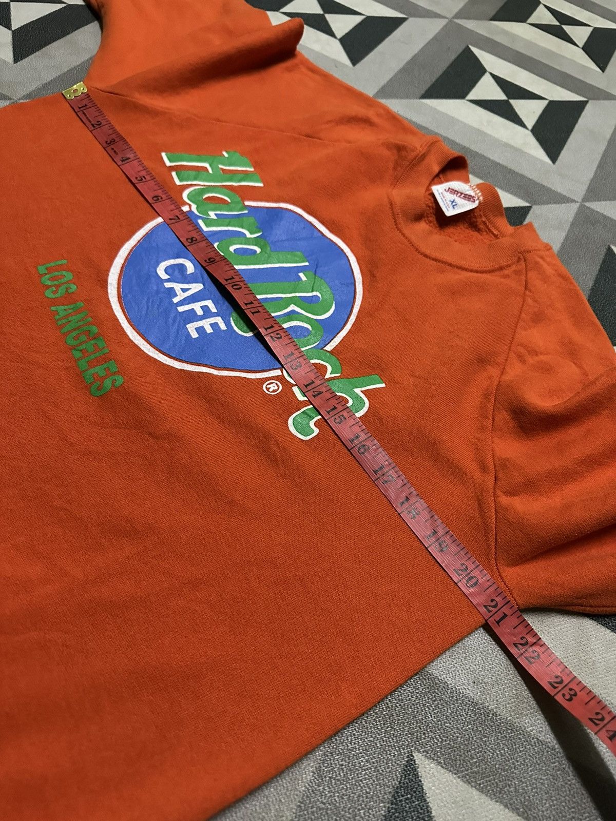 Hard Rock Cafe × Jerzees × Vintage Vintage 90s Hard rock cafe Los Angeles pullover sweatshirt Size US XL / EU 56 / 4 - 6 Thumbnail
