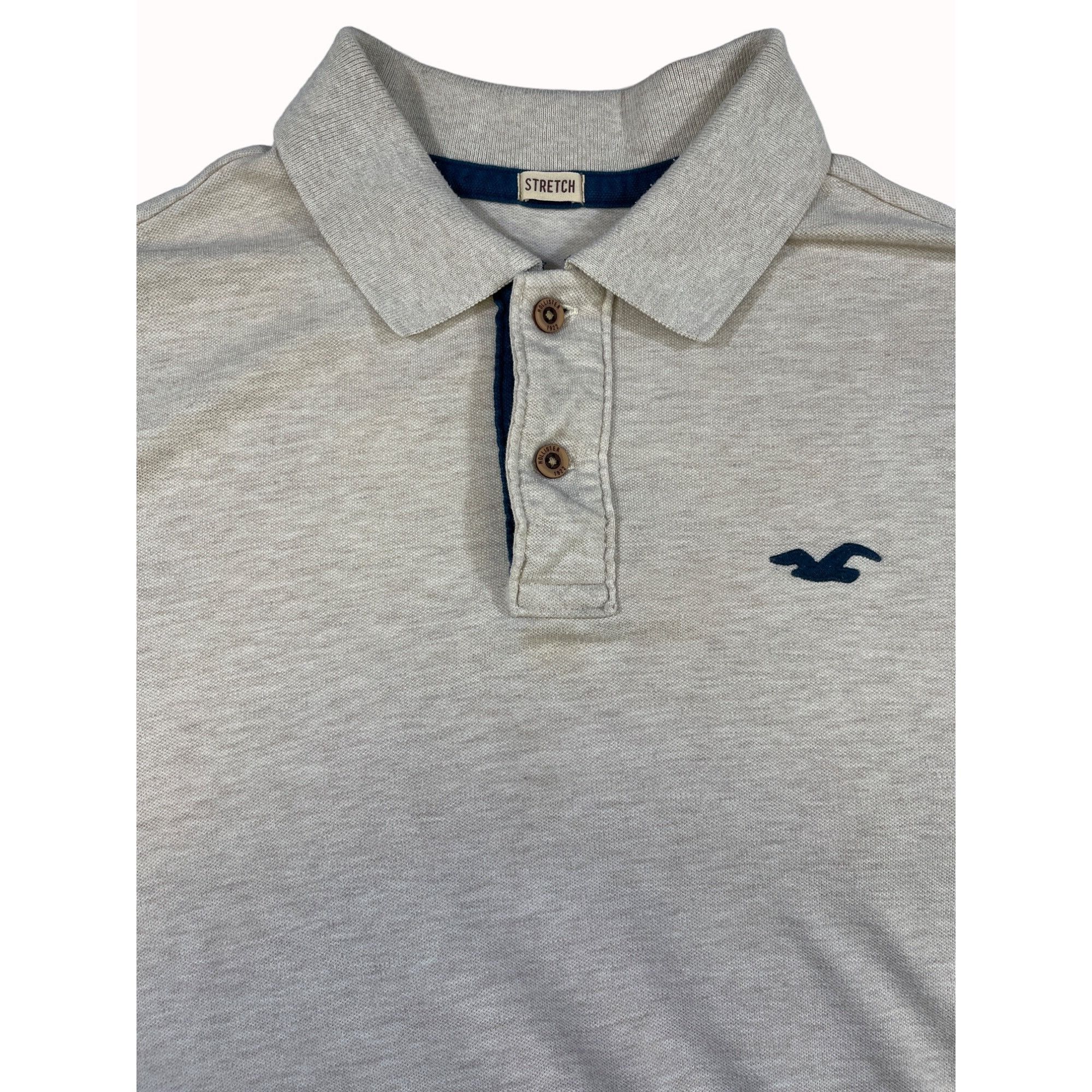 Hollister Holister California Mens Beige Stretch Polo Shirt Size L SKU Size US L / EU 52-54 / 3 - 3 Thumbnail
