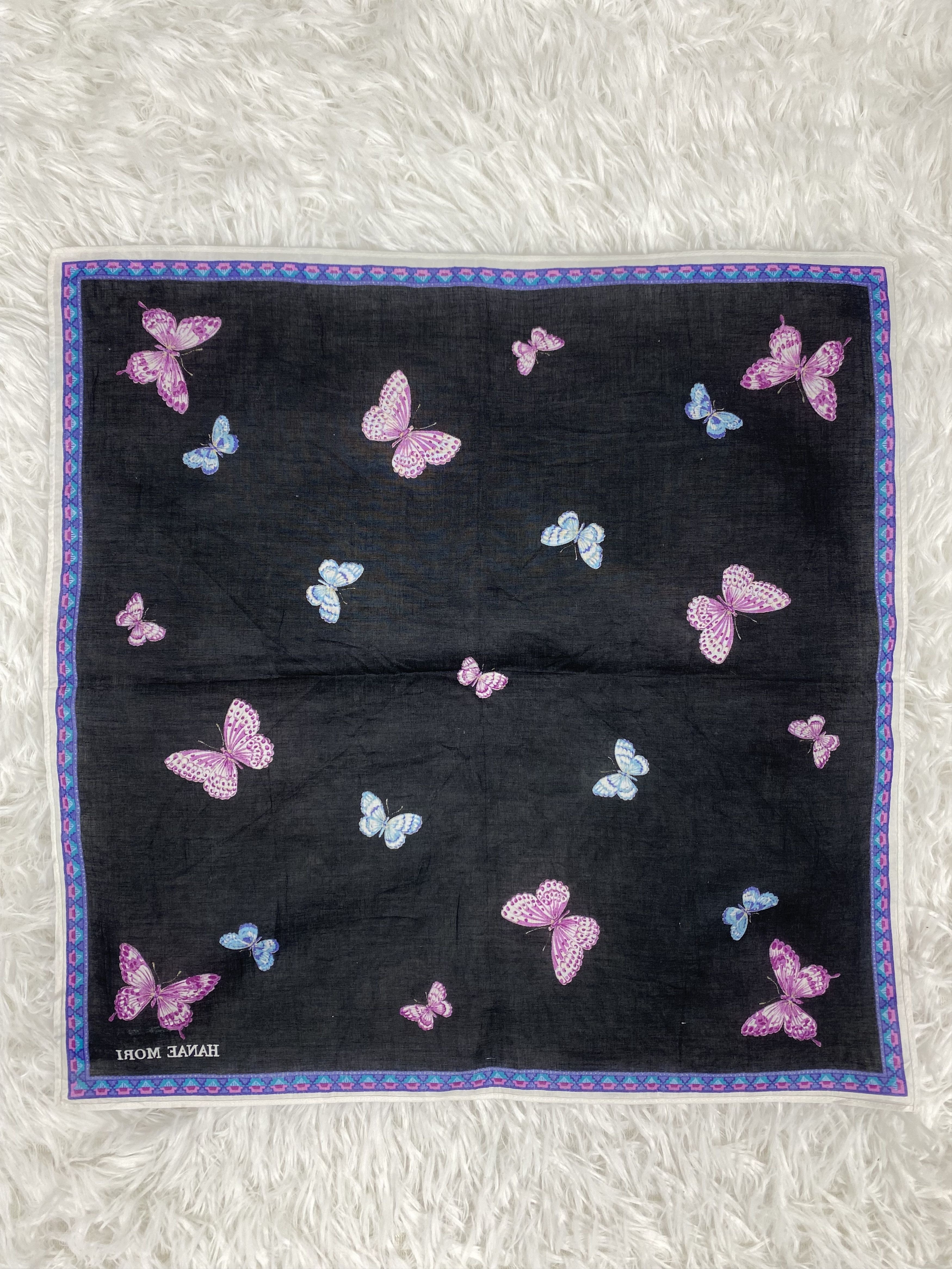 Hanae Mori Vintage Hanae Mori Handkerchief Neckerchief PH0286 Size ONE SIZE - 4 Thumbnail