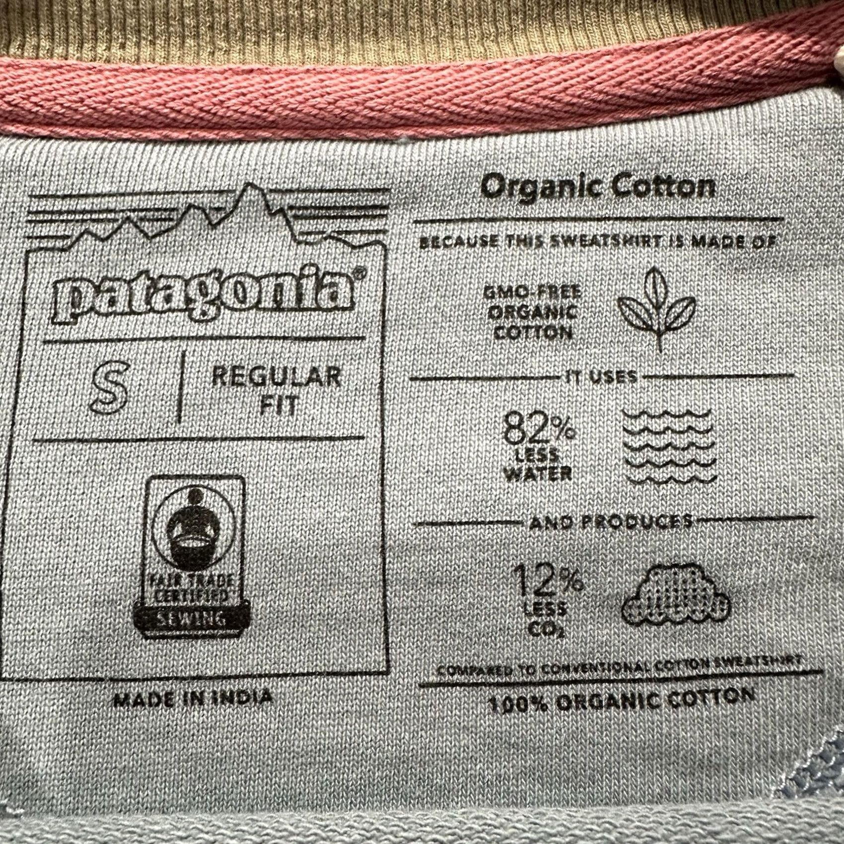 Patagonia Patagonia Sweatshirt Mens Small Blue P-6 Logo Organic Cotton Crew Pullover Size US S / EU 44-46 / 1 - 4 Thumbnail