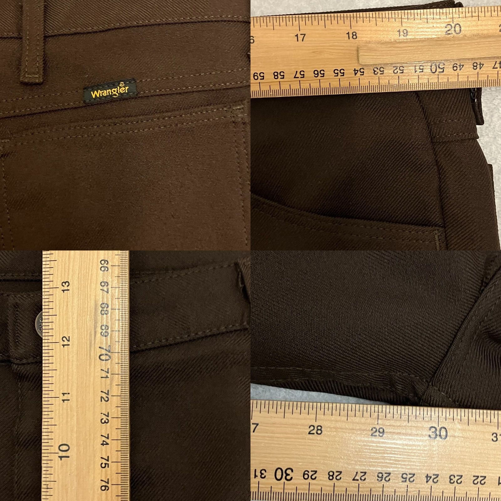 Wrangler Vintage Wrangler Trousers 40W 30L Brown Straight Leg 82BN Smart Casual Mens Size US 40 / EU 56 - 8 Thumbnail