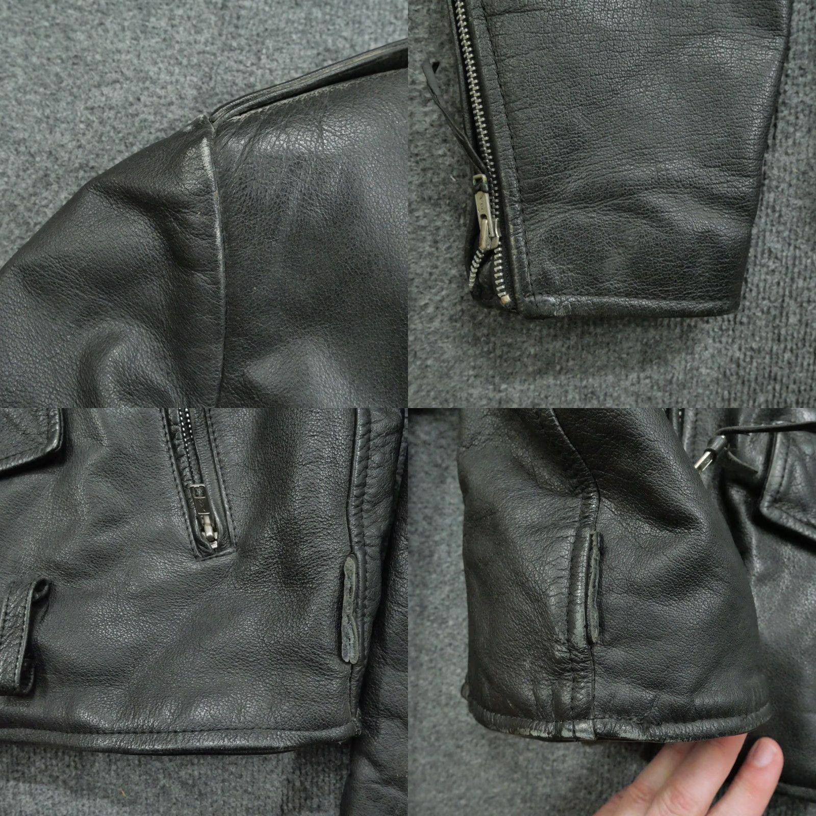 Vintage VINTAGE Wilsons Leather Jacket Mens Large Black Bomber Jacket Size US L / EU 52-54 / 3 - 8 Thumbnail