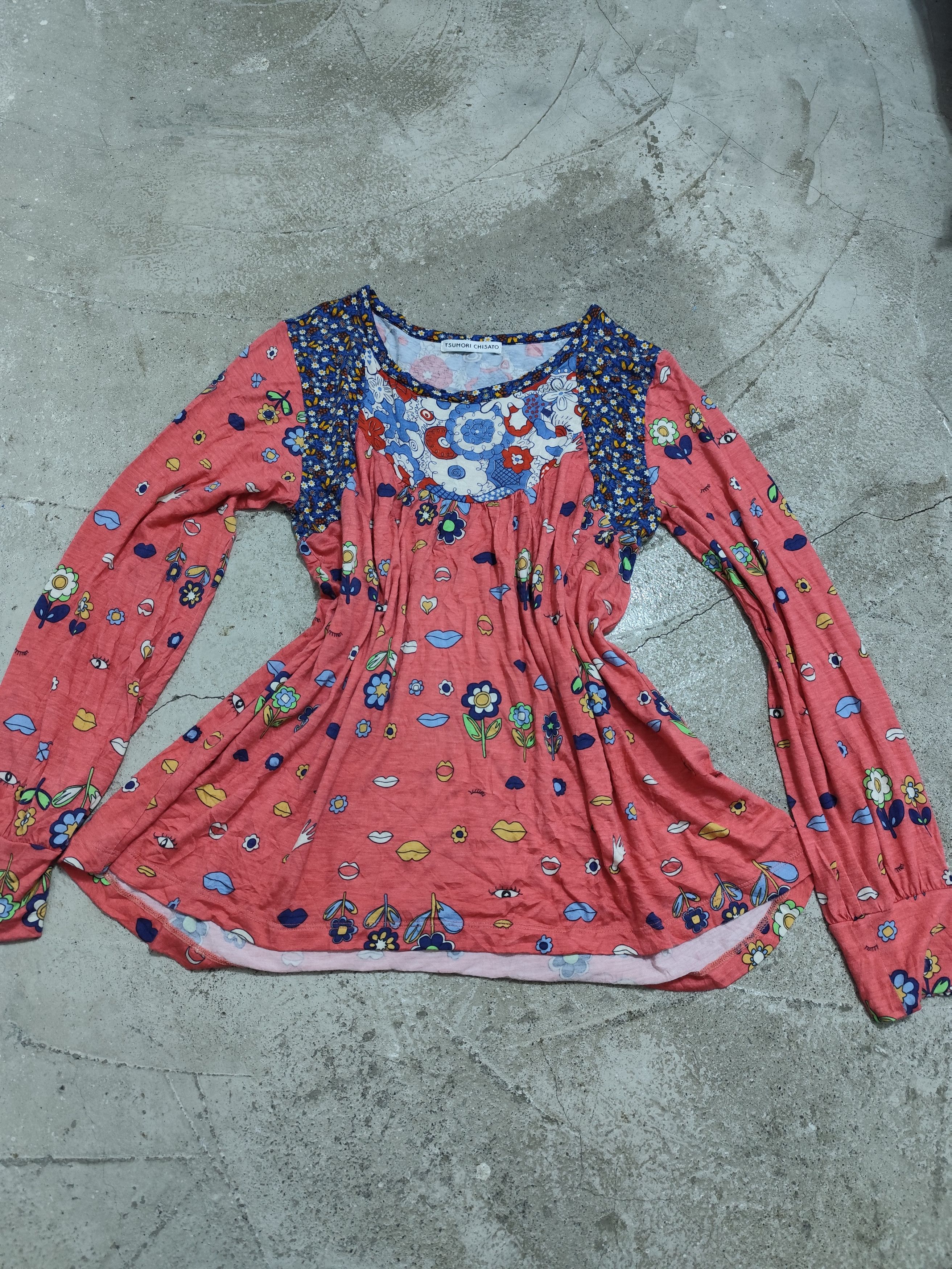 Issey Miyake Tsumori chisato spring collection longsleeve floral aop Size L / US 10 / IT 46 - 2 Thumbnail