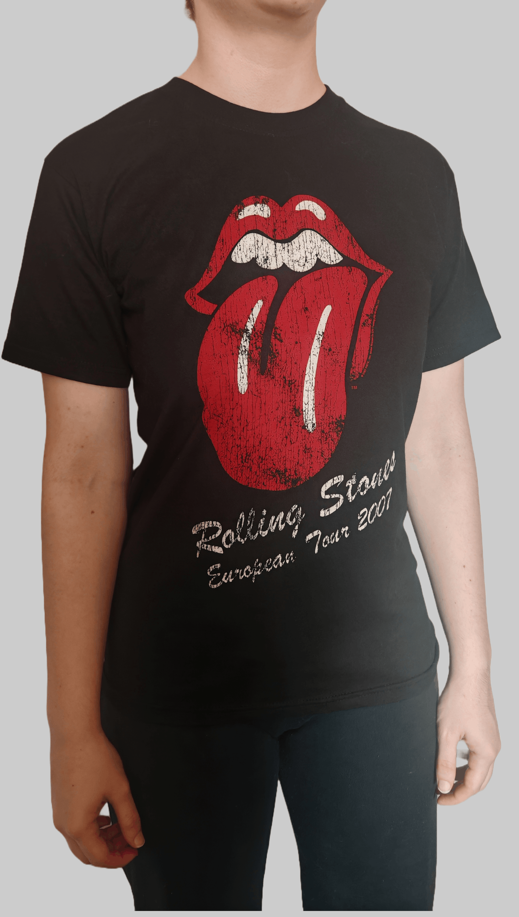 Fruit Of The Loom Vintage ROLLING STONES European 2007 Tour Tongue Tee sz S Size US S / EU 44-46 / 1 - 1 Thumbnail