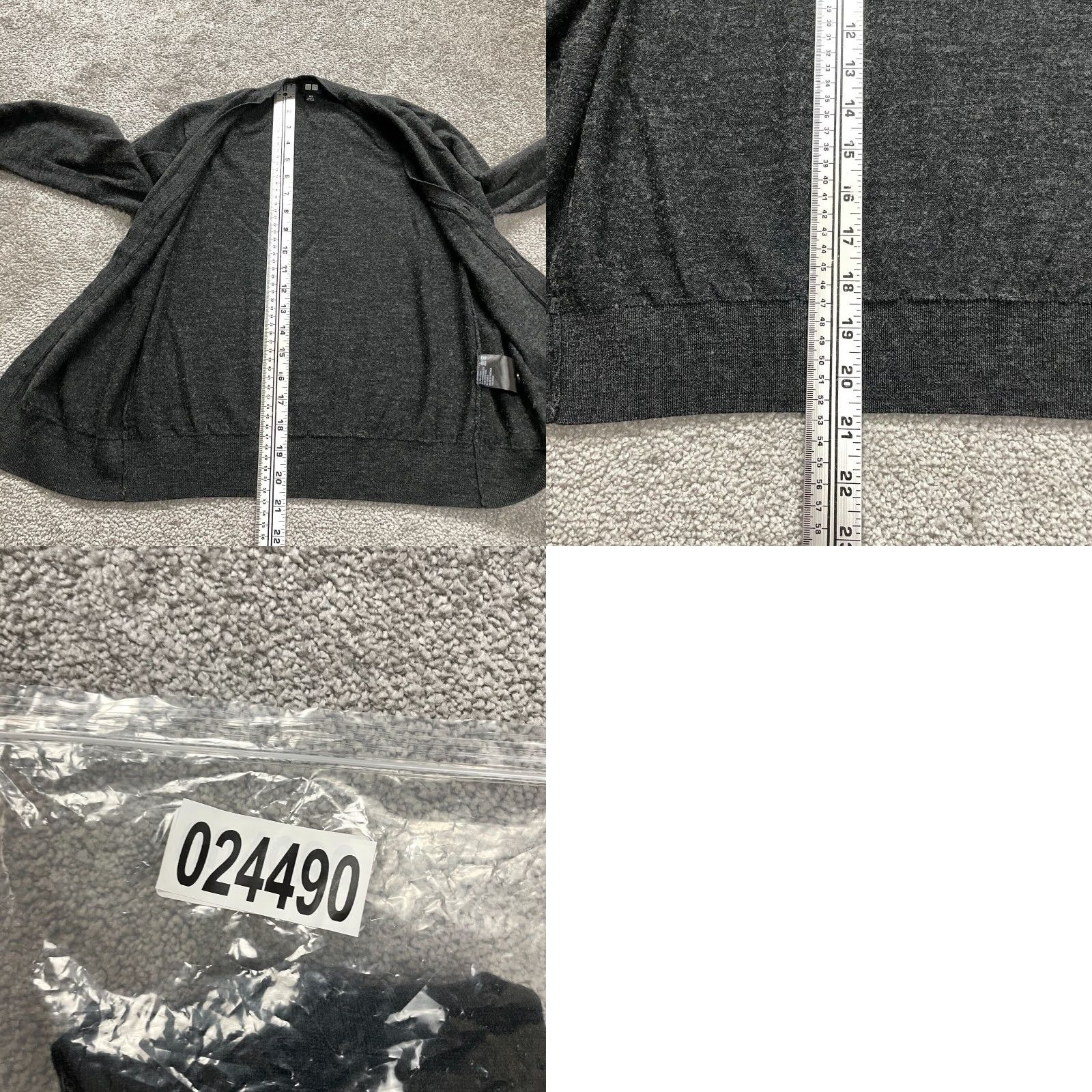 Uniqlo Uniqlo Sweater Women Petites XXS Gray Wool Cardigan V-Neck Button Knit All Seasons Lightweight Size XXS / US 00 / IT 34 - 8 Thumbnail