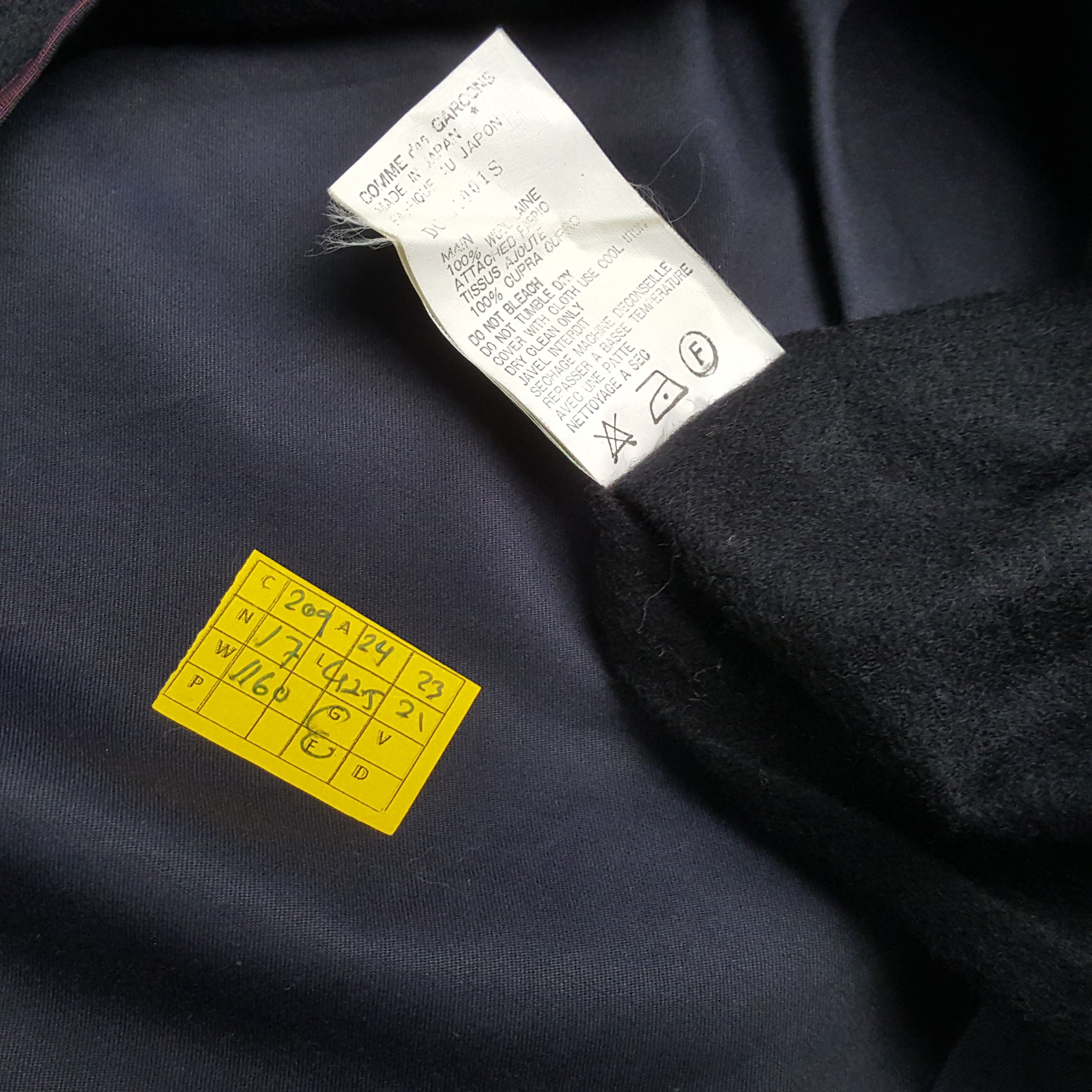 Comme des Garcons Homme Deux × Japanese Brand × Vintage Vintage COMME des GARÇONS HOMME Long Coats Jacket Size US M / EU 48-50 / 2 - 6 Thumbnail