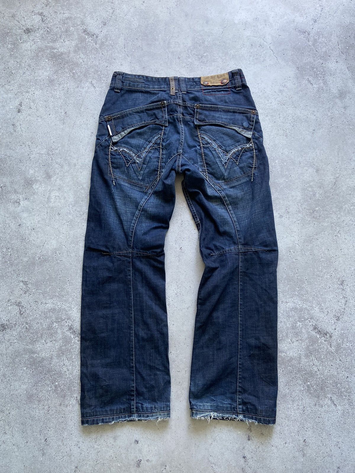 Japanese Brand Tough Jeansmith Japanese Distressed Denim Jeans Size US 34 / EU 50 - 7 Thumbnail