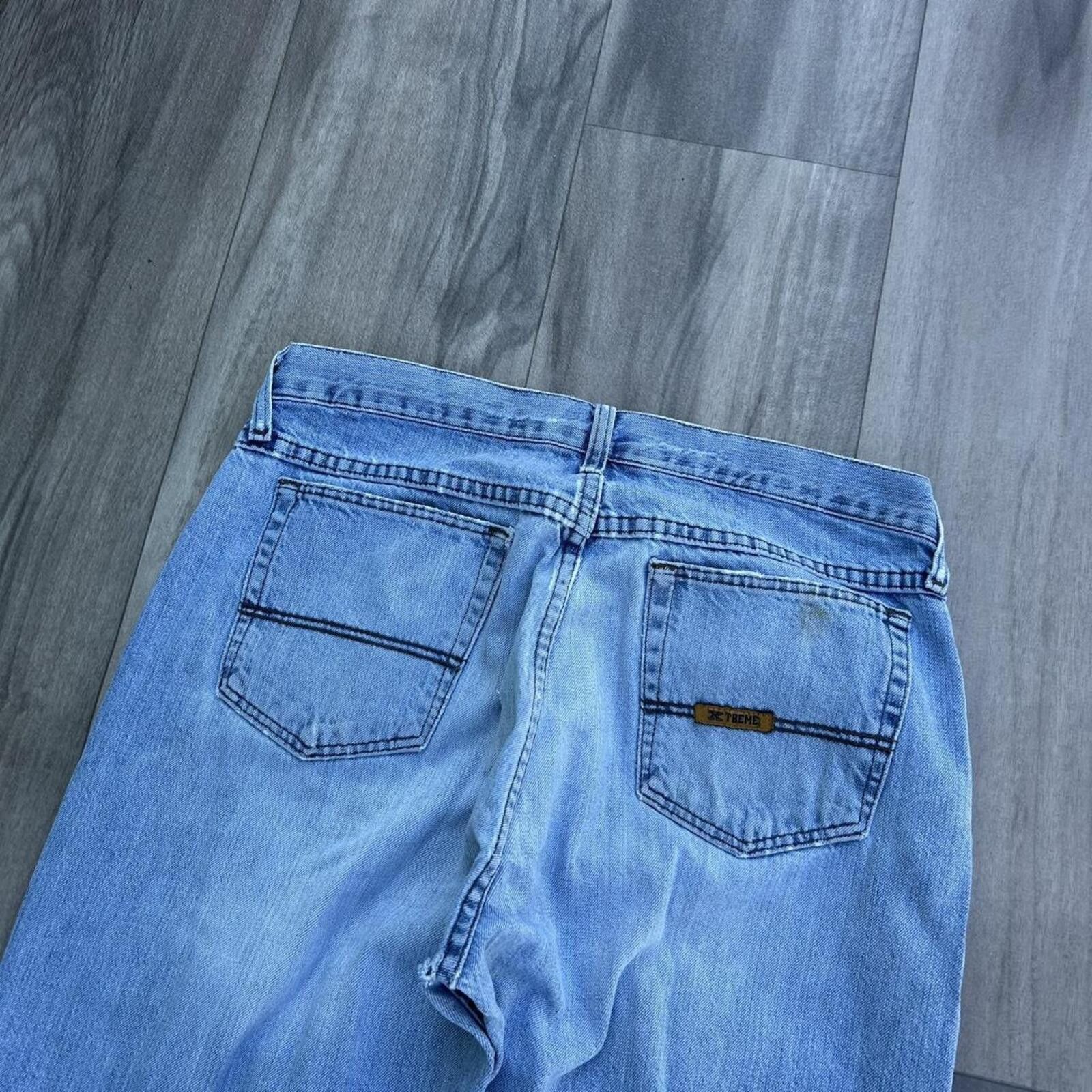 Other Vintage y2k 90’s Xtreme Light wash Blue Denim Jeans size 32” Size US 32 / EU 48 - 3 Thumbnail