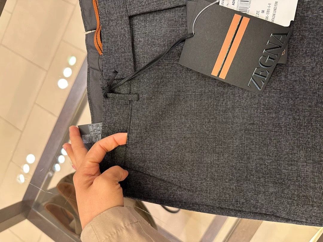 Ermenegildo Zegna Zegna Men's Straight Wool Trousers Size US 40 / EU 56 - 4 Thumbnail