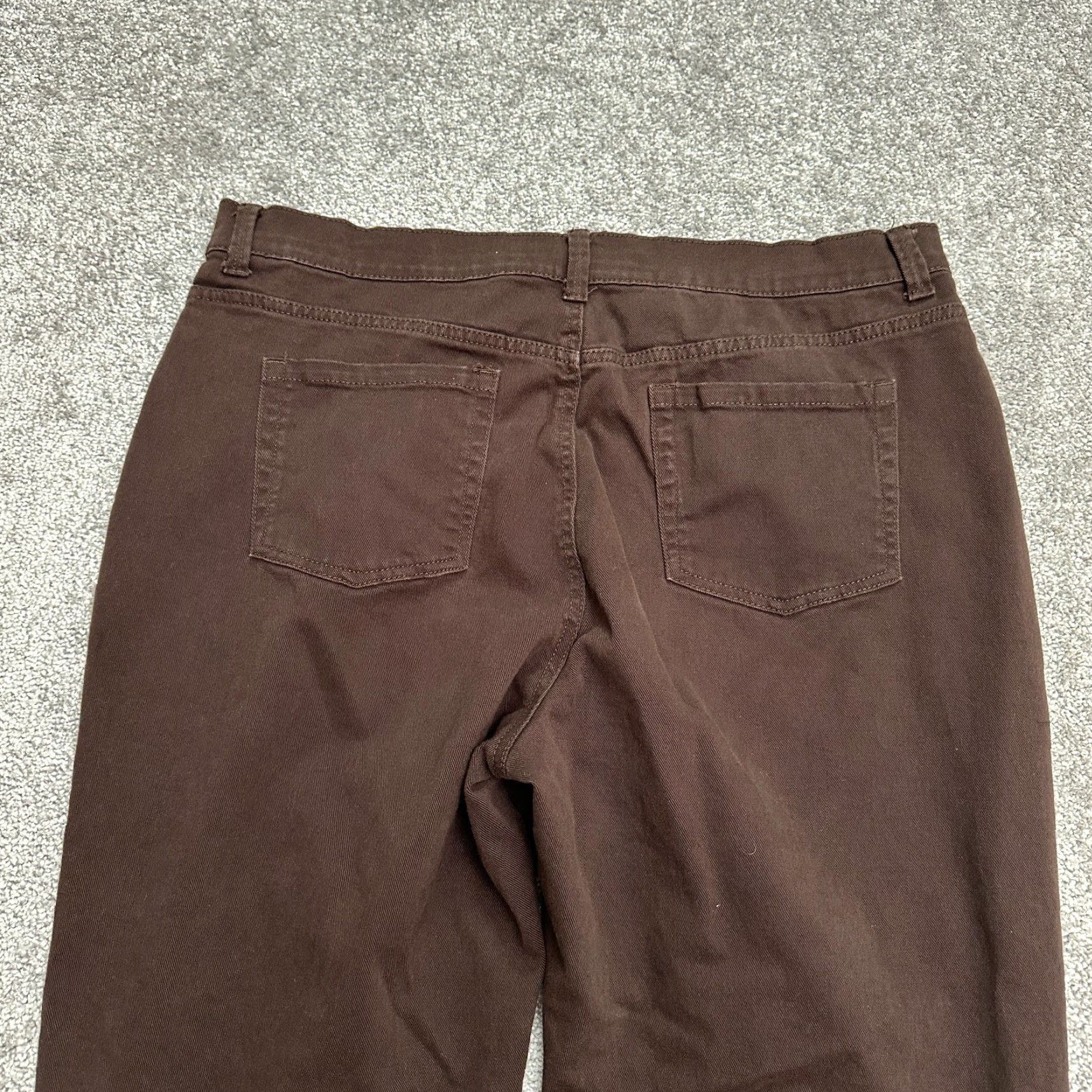 Gloria Vanderbilt Gloria Vanderbilt Amanda Jeans 16 Brown High Rise Dark Wash 37x28 Denim Womens Size 38" / US 16 / IT 52 - 3 Thumbnail
