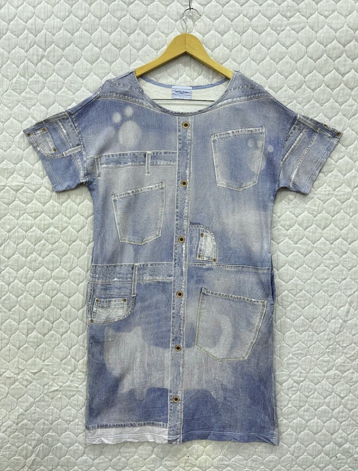 Issey Miyake 🔥🔥🔥ARCHIVE TSUMORI CHISATO ISSEY MIYAKE DRESS DENIM PRINTED Size M / US 6-8 / IT 42-44 - 1 Thumbnail