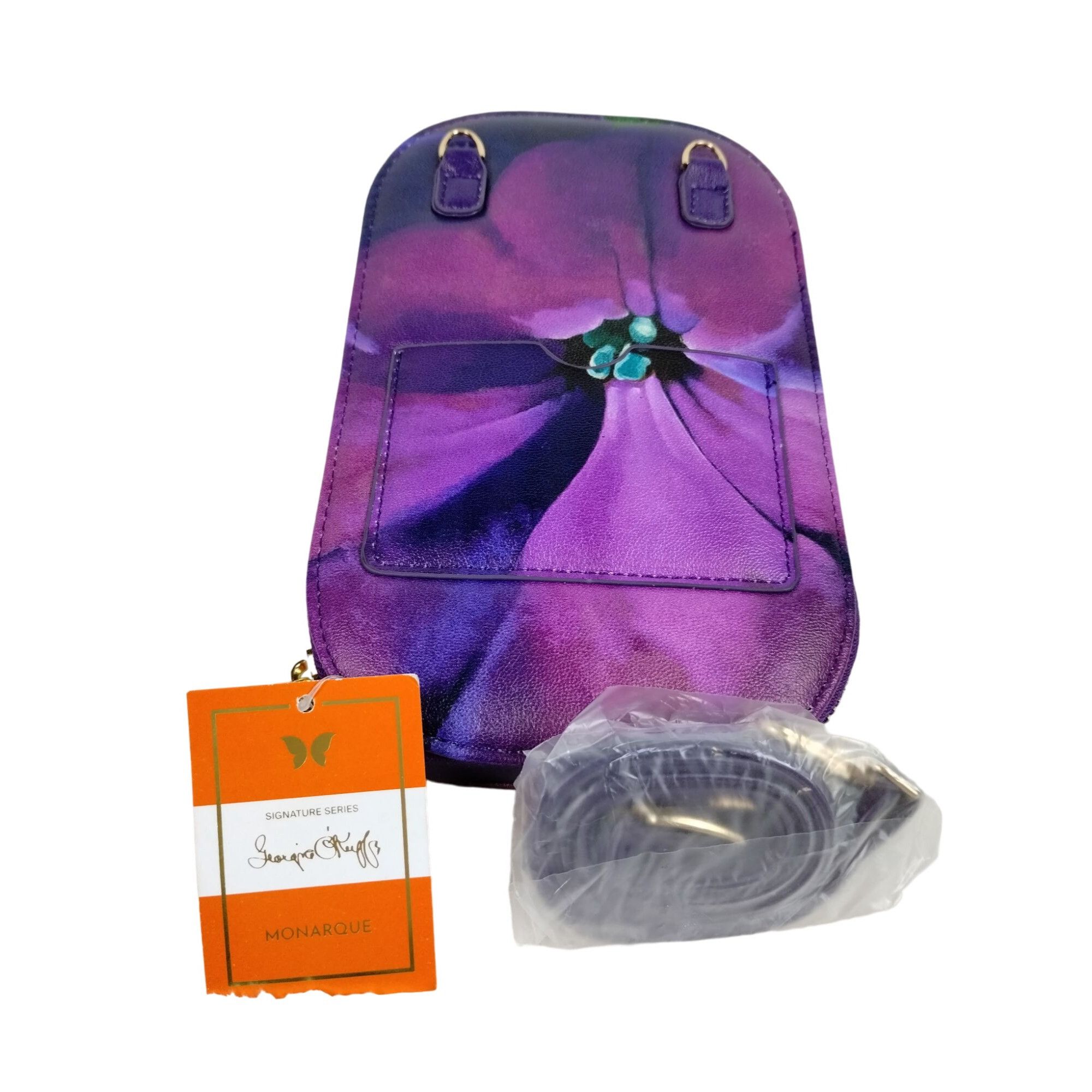 Other Monarque Georgia OKeefe Petunia Flowers Crossbody Clutch Sli Size ONE SIZE - 1 Thumbnail