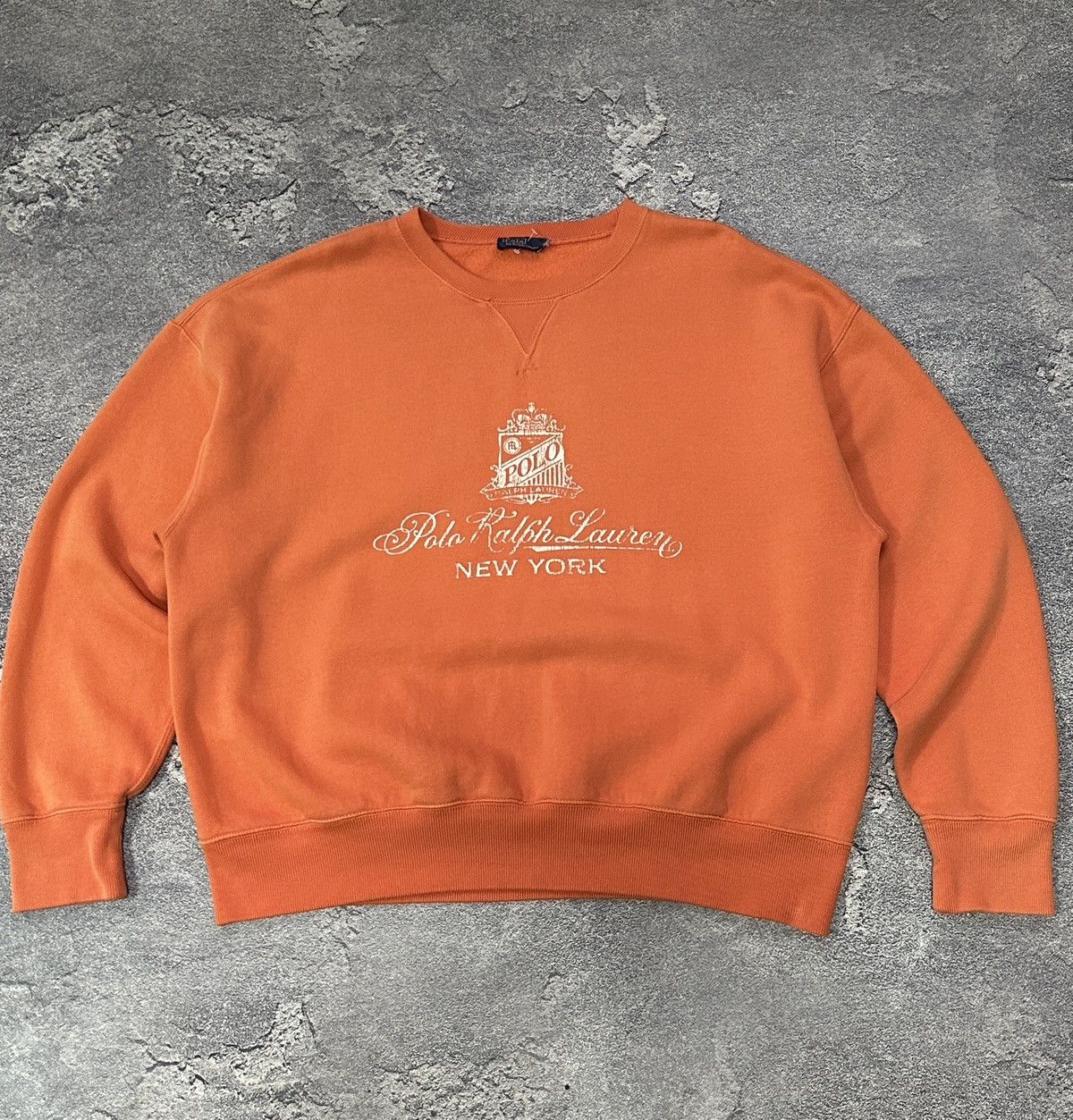 Polo Ralph Lauren Vintage Polo Ralph Lauren Sun Faded Orange Sweatshirt M Size US M / EU 48-50 / 2 - 1 Thumbnail