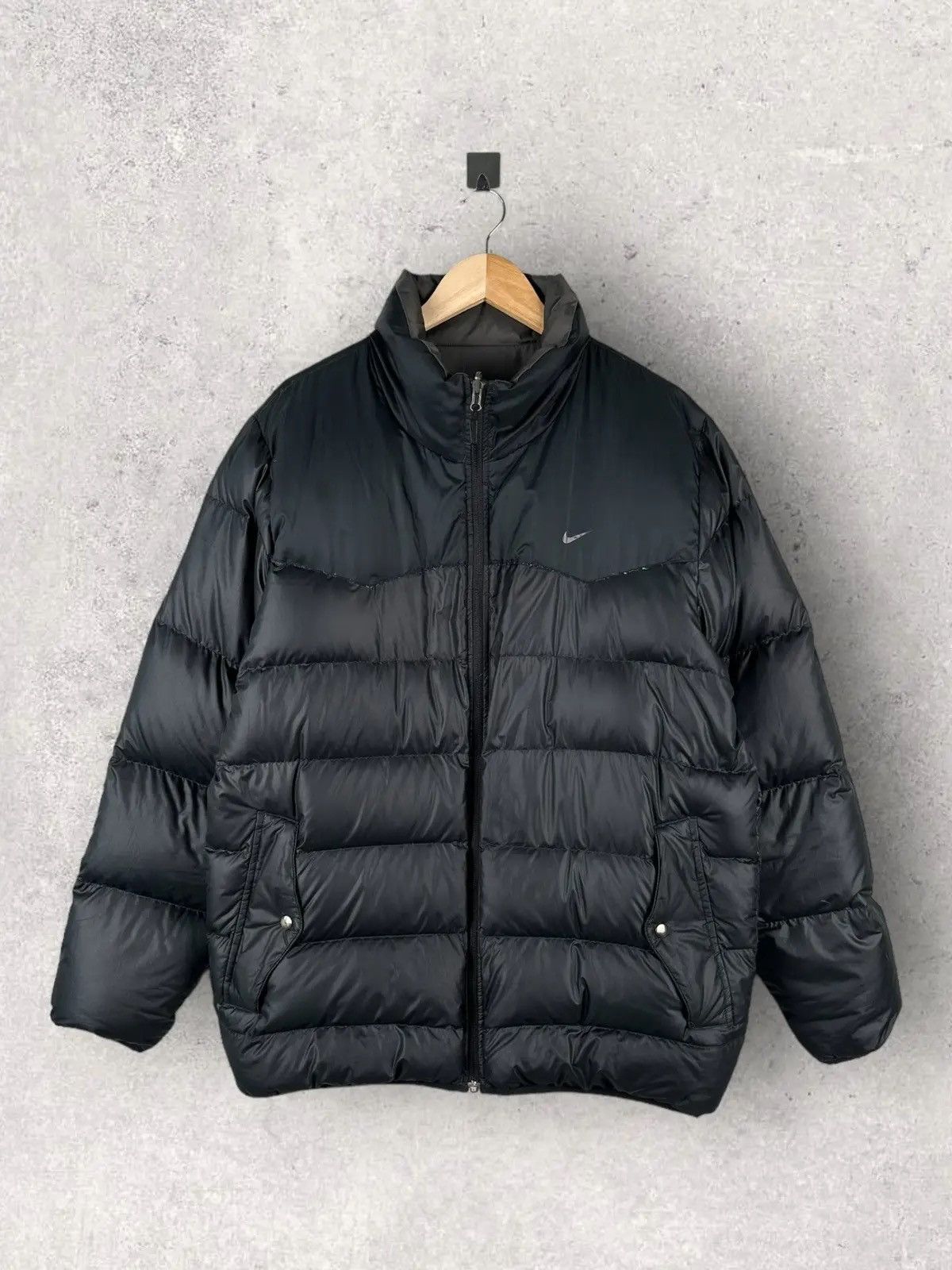 Nike Vintage Y2k Nike Puffer Jacket Double Sided Oversized Size US L / EU 52-54 / 3 - 2 Thumbnail