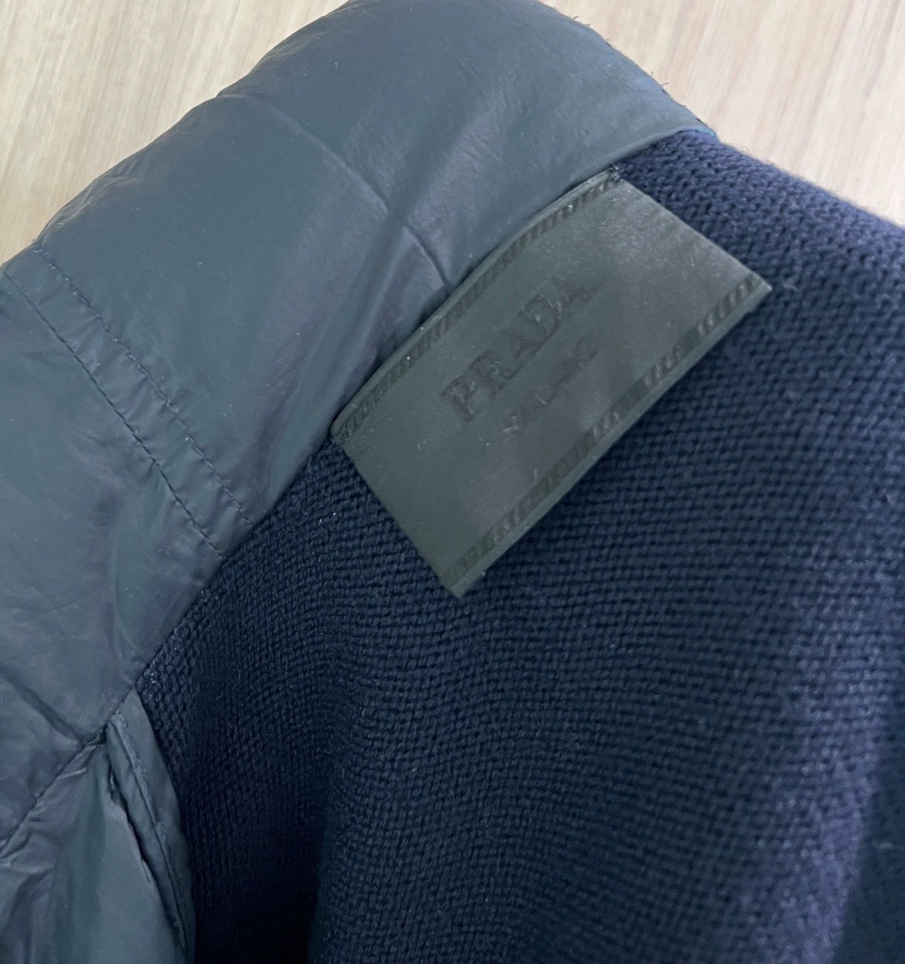 Prada Prada men's down jacket with knit patchwork design Size US S / EU 44-46 / 1 - 4 Thumbnail