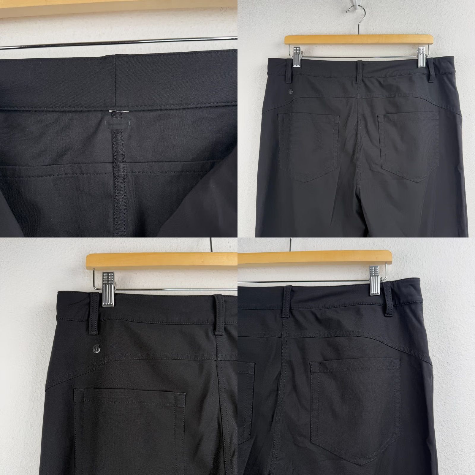 Lululemon Lululemon Pants 33 Black City Sleek 5 Pocket Wide Leg Utlitech 33x25 READ Pants Men Regular Wide-Leg Black 33"} Size US 33 - 8 Thumbnail