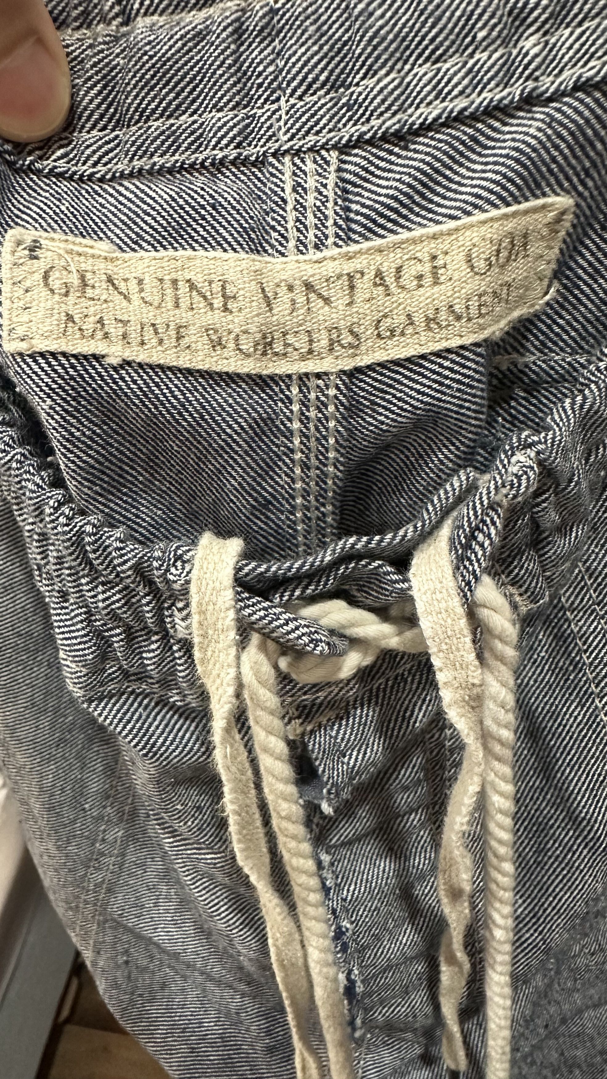 GOA GOA Workwear Fatigue Drawstring Pants - Cotton/Hemp Blend Size US 30 / EU 46 - 3 Thumbnail
