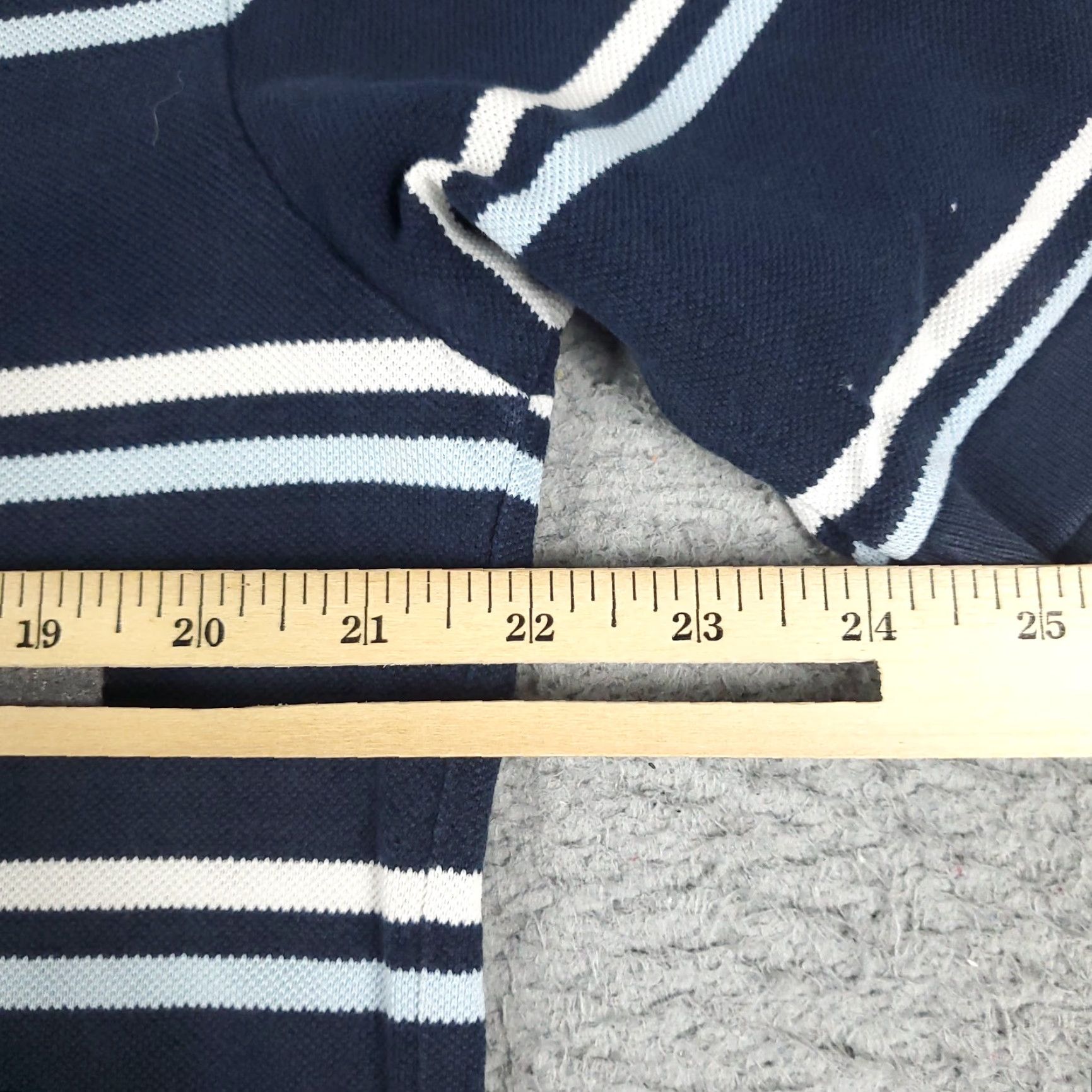 Nautica Nautica Blue Striped Polo Shirt Mens Large Casual Short Sleeve Activewear Size US L / EU 52-54 / 3 - 7 Thumbnail