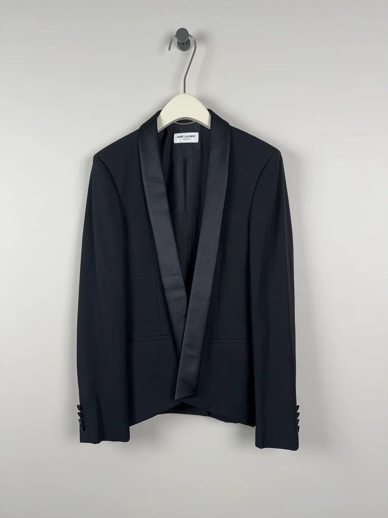 Saint Laurent Paris Saint Laurent Paris Green fruit collar wool suit-2506 Size US S / EU 44-46 / 1 - 1 Thumbnail