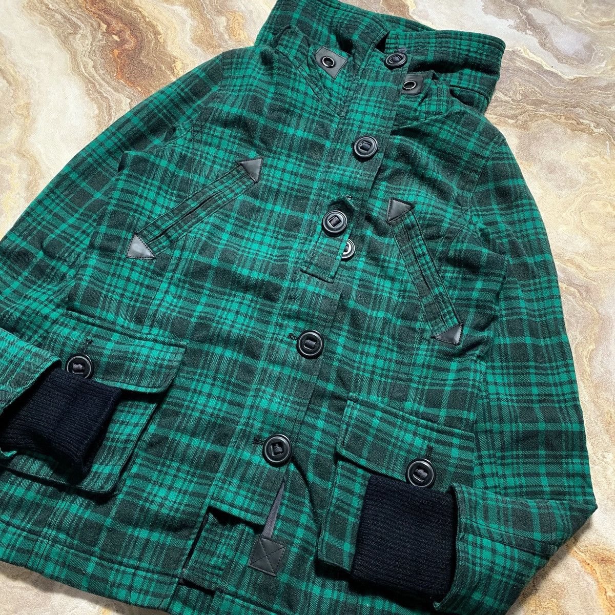20471120 2000s Ozoc Parka Plaid Bono Ifsix Grunge Lgb Style Jacket Size US M / EU 48-50 / 2 - 8 Thumbnail