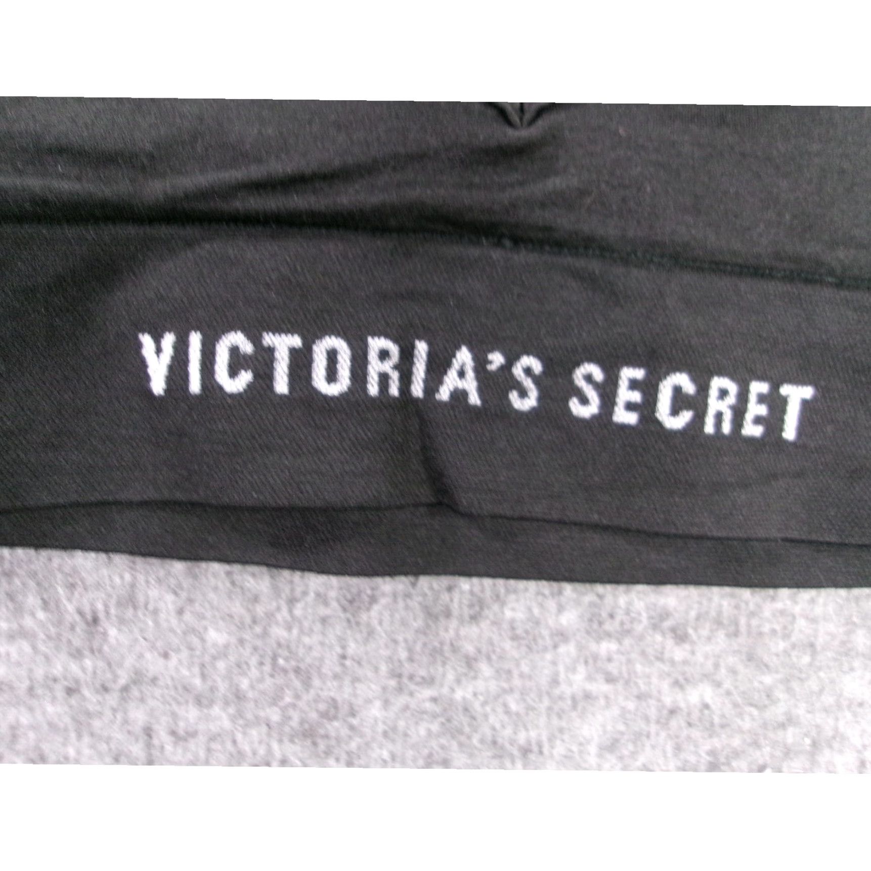 Victoria's Secret VICTORIA'S SECRET Bra Womens Small Black Sports Racerback Athletic Sleek Shirt Size ONE SIZE - 2 Thumbnail