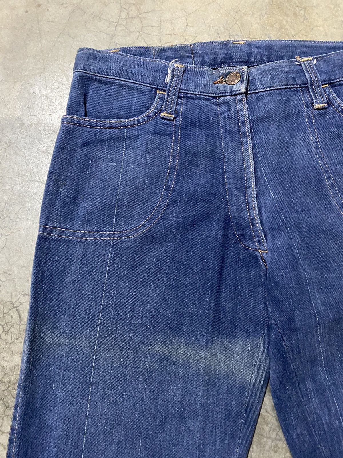 Vintage Flare Jeans Vintage X-West Canton Made in Usa Size US 29 - 11 Thumbnail