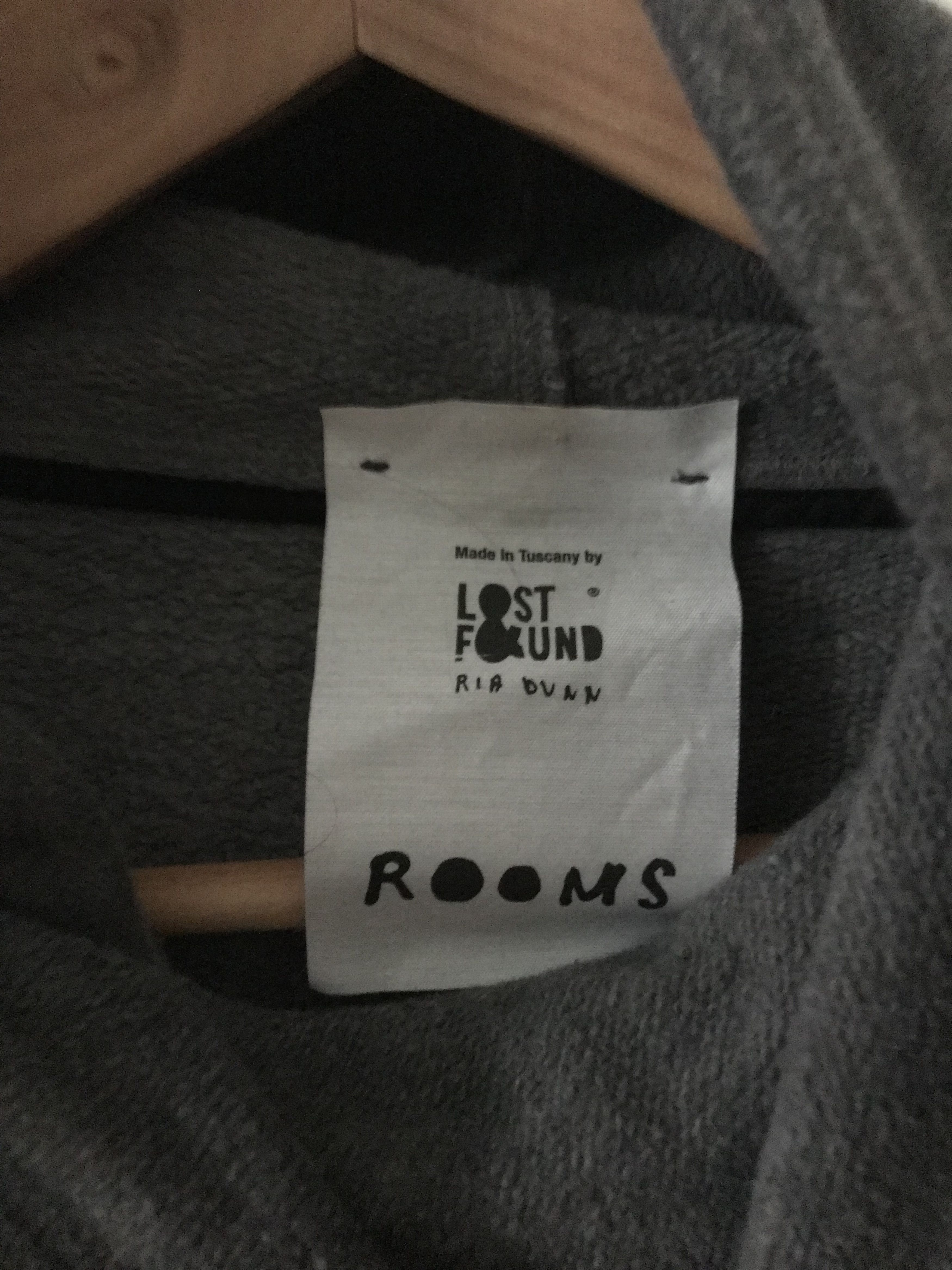 Lost & Found Ria Dunn Lost & Found Ria Dunn Rooms grey zipped hoodie, fits M Size US M / EU 48-50 / 2 - 3 Thumbnail